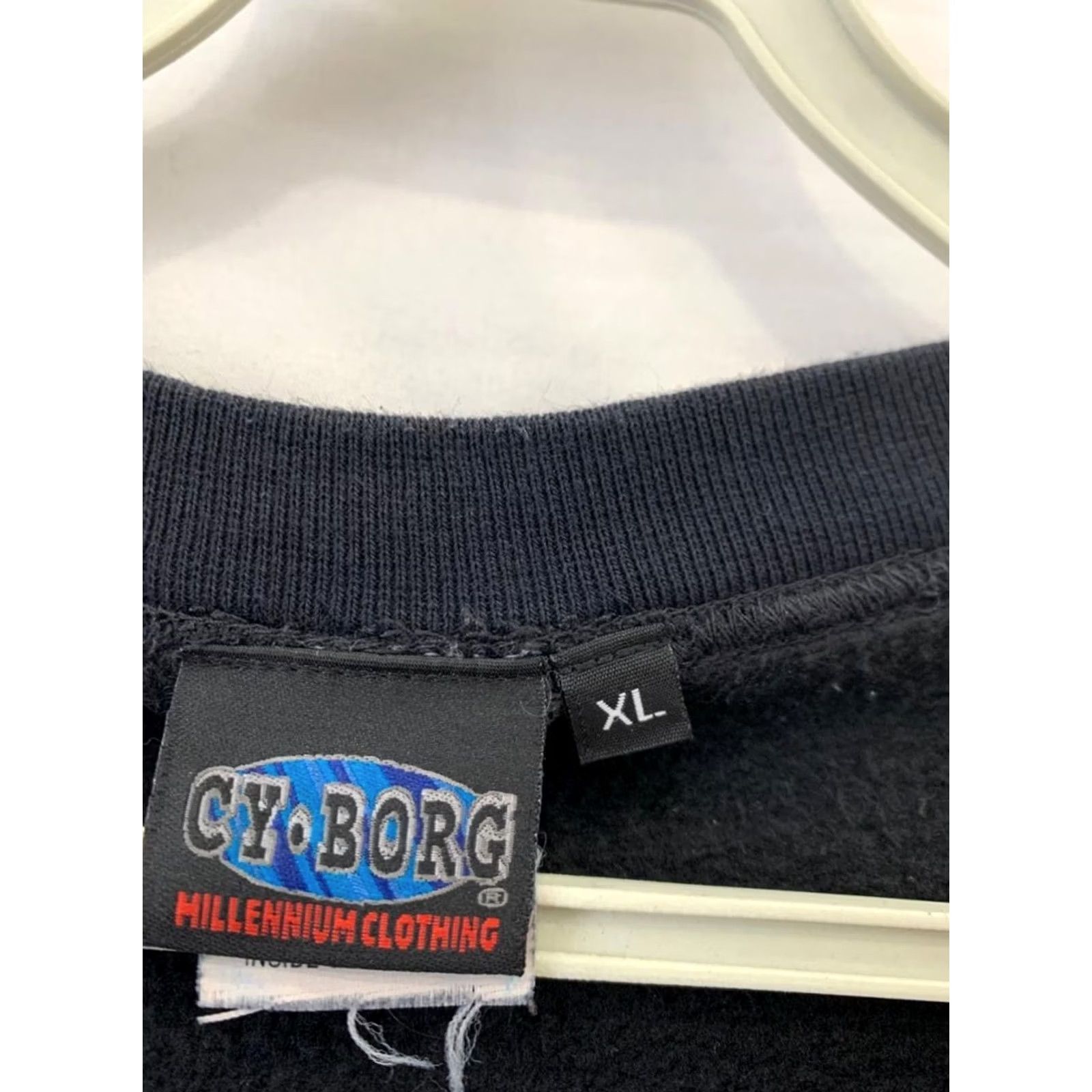 Vintage VINTAGE CYBORG Sweatshirt XL Black Graphic Logo Made In USA Size US XL / EU 56 / 4 - 3 Thumbnail