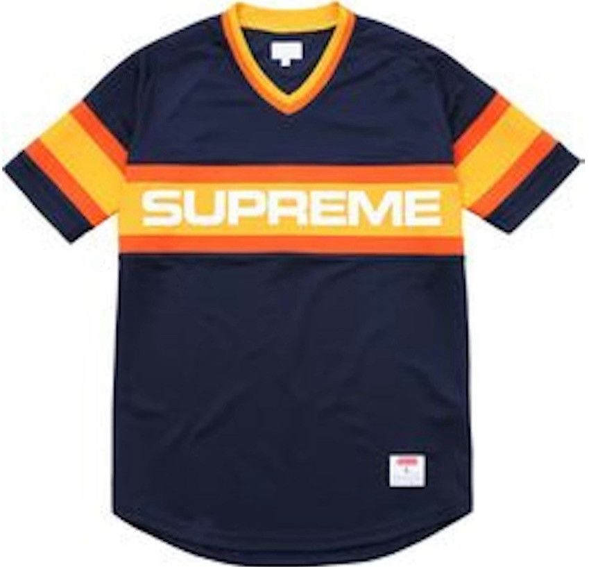 Supreme Supreme baseball jersey 2015 navy Size US M / EU 48-50 / 2 - 1 Thumbnail