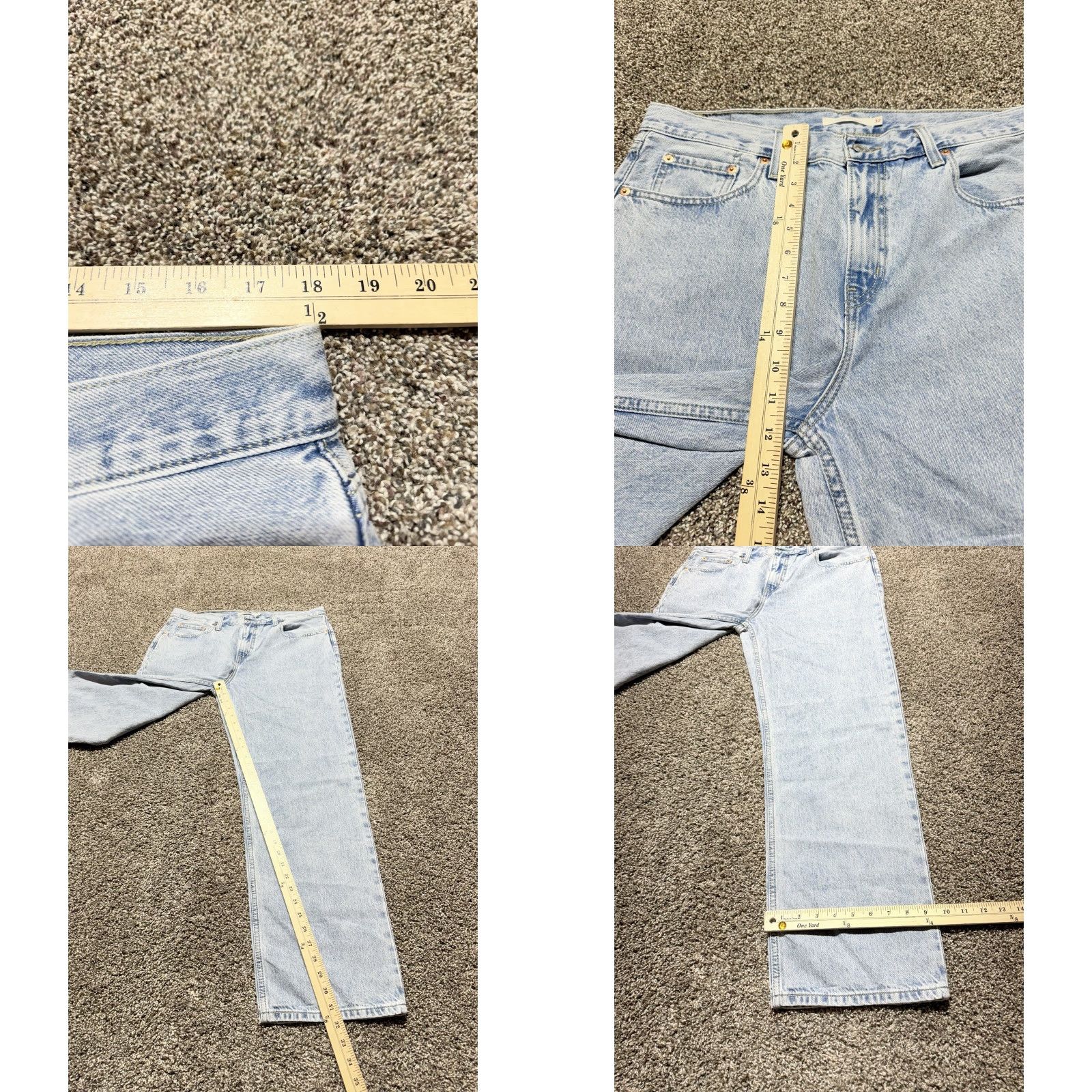 Levi's Levi’s Low Pro Straight Women’s Jeans Size 32 Light Wash Blue Denim 36X32 High Size 24" / US 00 / IT 34 - 8 Thumbnail