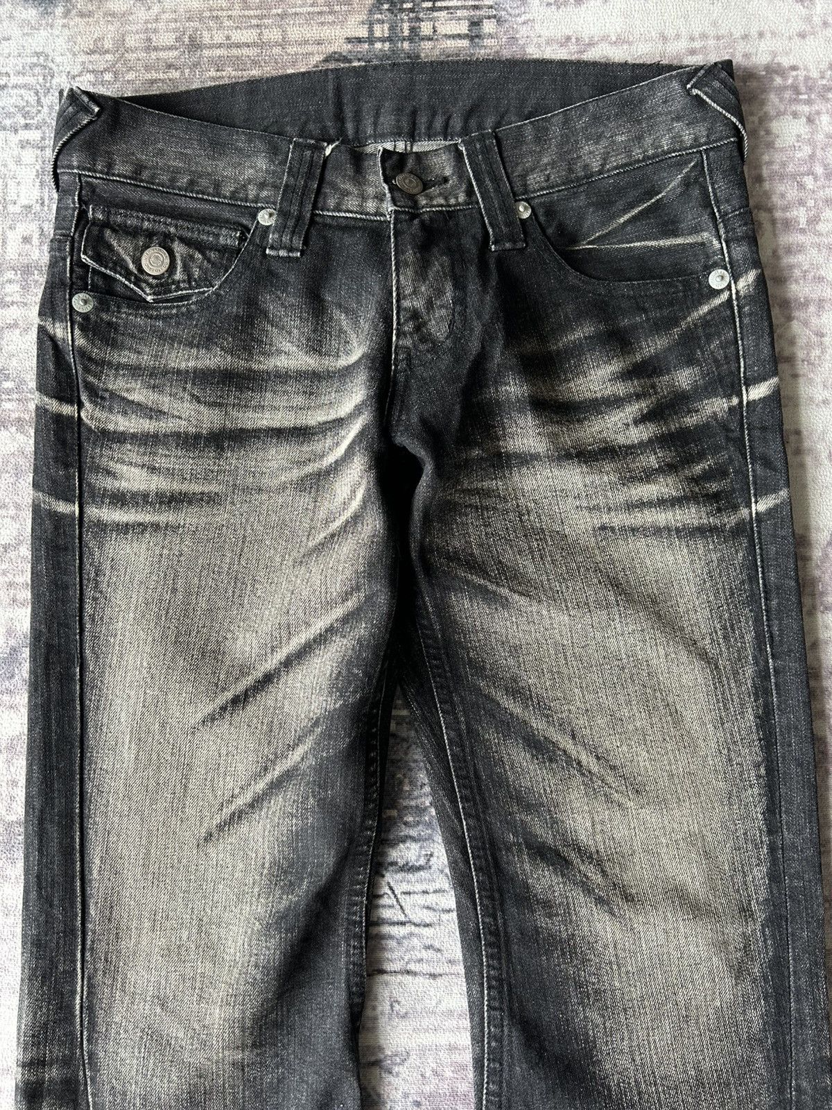 Tornado Mart Tornado Mart Rockstar Flared Black Jeans Size US 32 / EU 48 - 5 Thumbnail