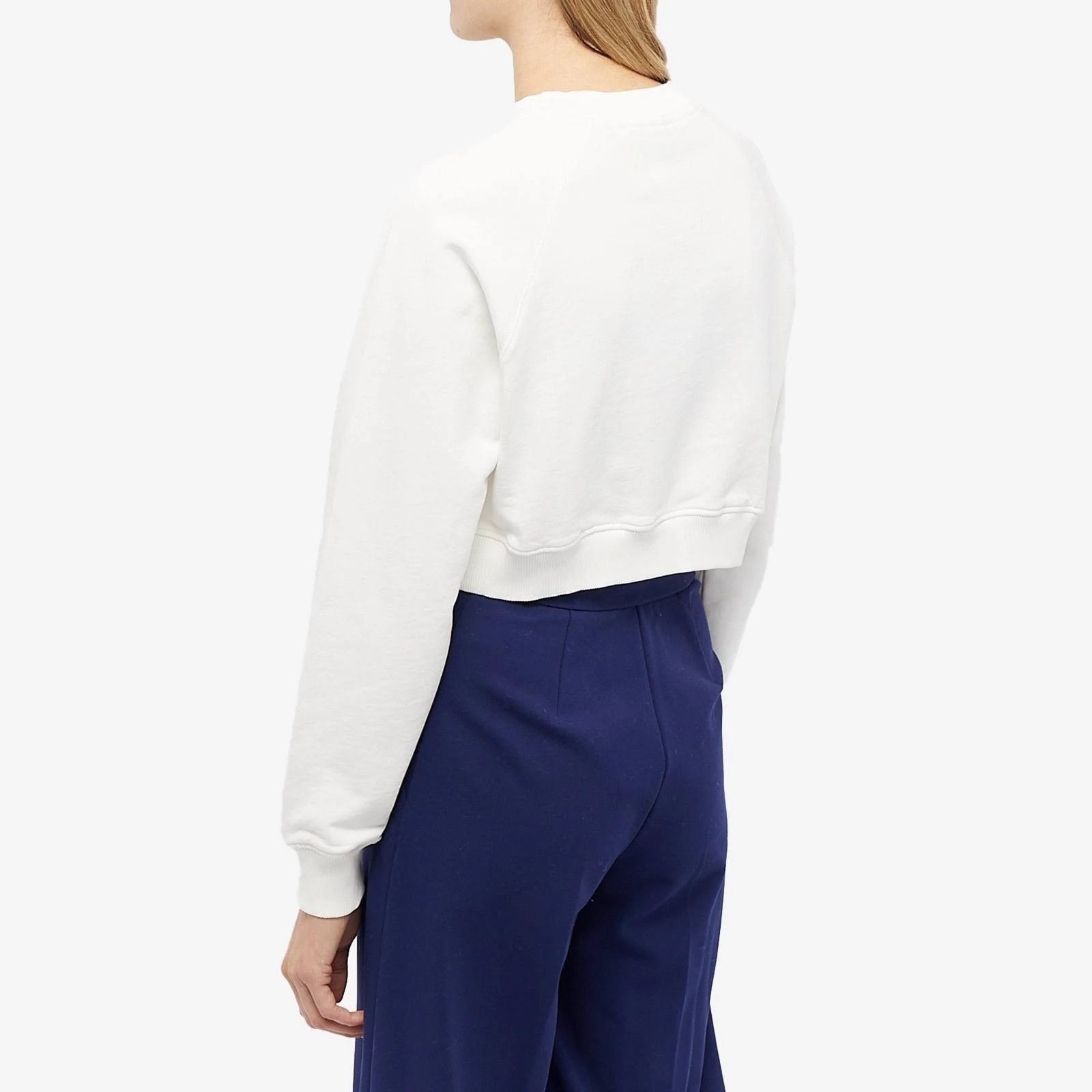 Casablanca o1mle0524 Cropped Sweatshirt in White Size M / US 6-8 / IT 42-44 - 6 Thumbnail