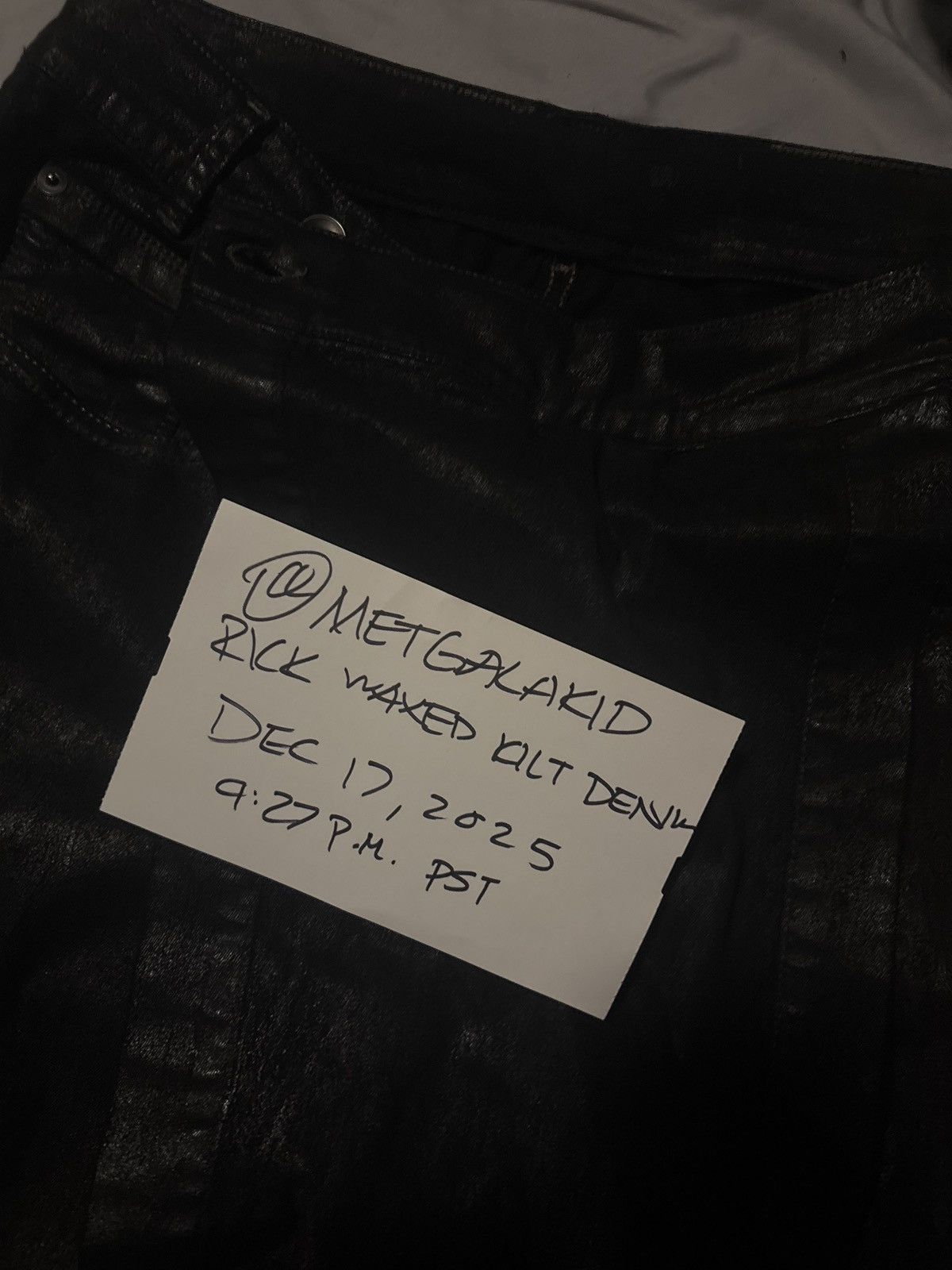 Rick Owens Waxed Rick Owens Kilt Denim Size US 28 / EU 44 - 5 Thumbnail