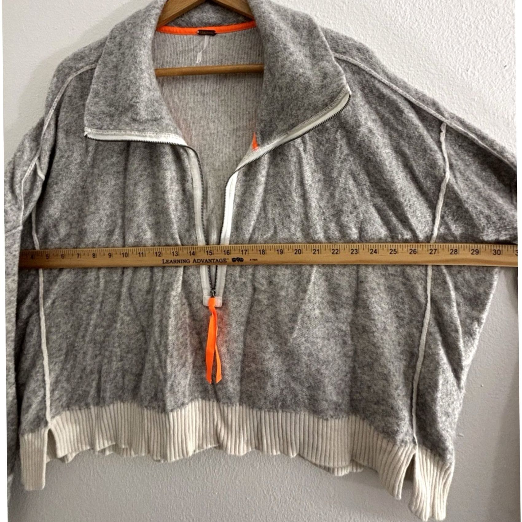 Free People Free People Knit Half Zip Sweater Solid Long Sleeve Alpaca Blend Women Size M Size M / US 6-8 / IT 42-44 - 7 Thumbnail