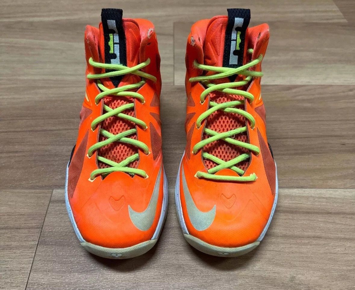 Nike Nike LeBron 10 High Bright Crimson Size US 6 / EU 39 - 4 Thumbnail