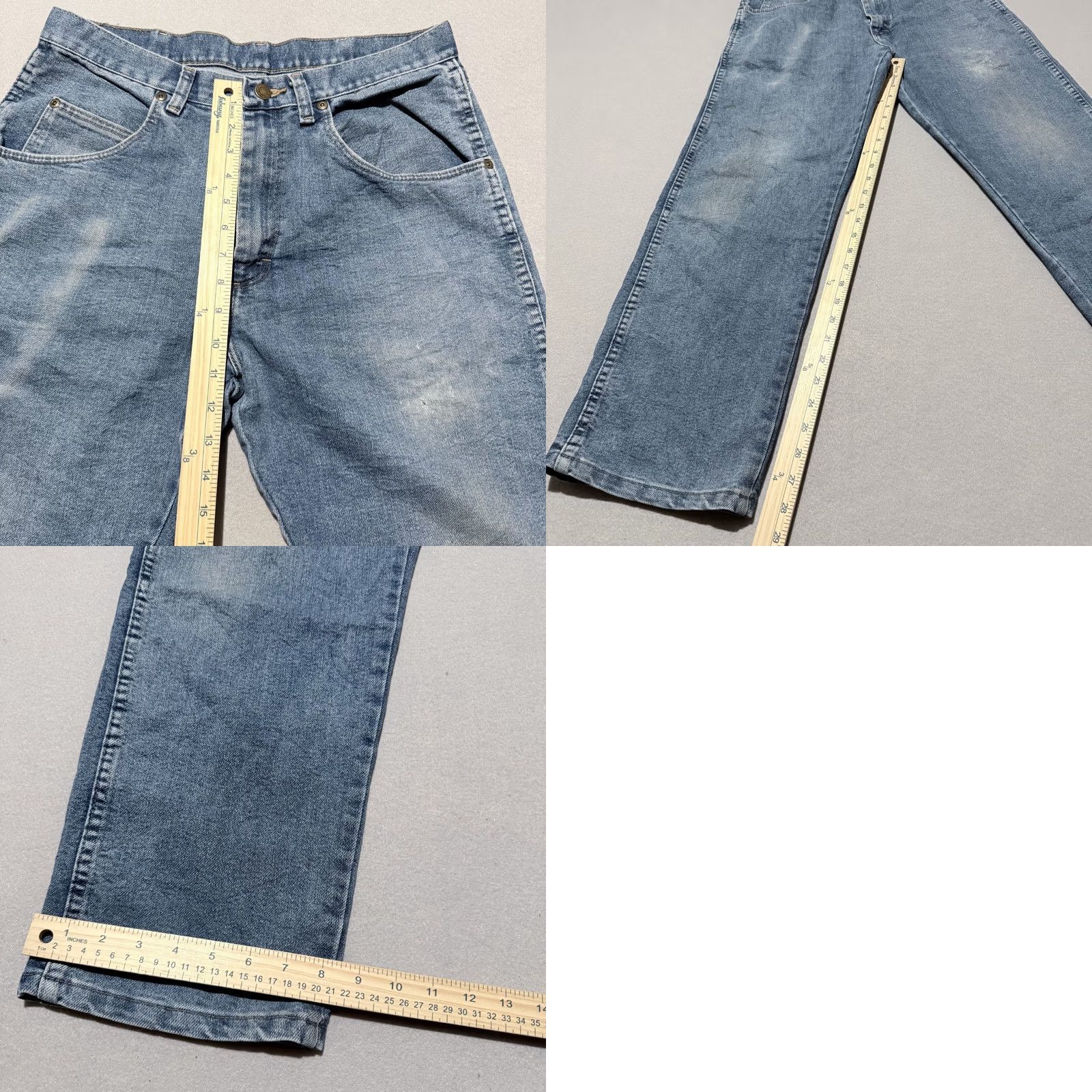 Wrangler Wrangler Jeans Men's Blue Denim Pockets Relaxed Straight 34x30 5-Pocket Design Denim Blue Men Wrangler Rugged Wear Jeans Size US 34 / EU 50 - 9 Thumbnail