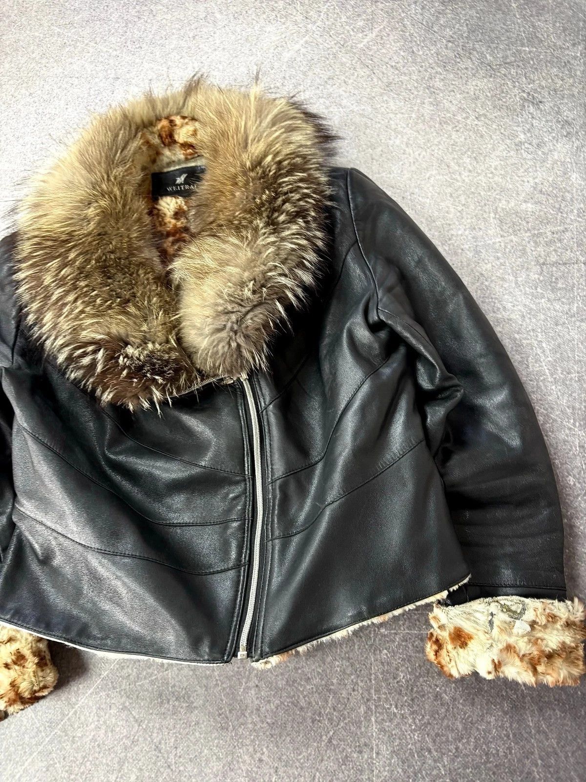 Tornado Mart JAPANESE RICK OWENS TYPE! RARE FUR/LEATHER BOMBER JACKET Size US S / EU 44-46 / 1 - 4 Thumbnail
