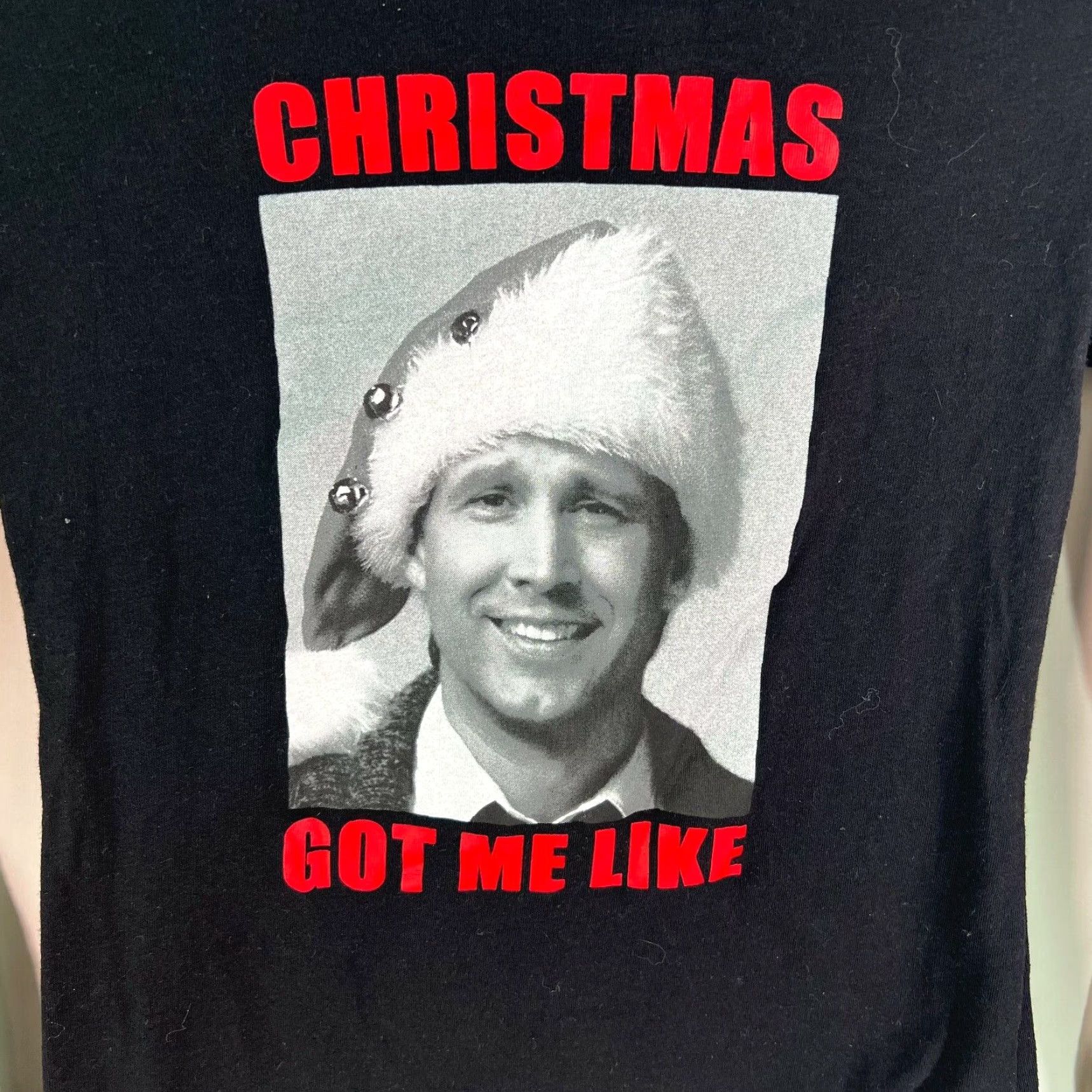 Vintage National Lampoons Christmas Vacation Graphic Print Black T Shirt Women Size S Size S / US 4 / IT 40 - 3 Thumbnail