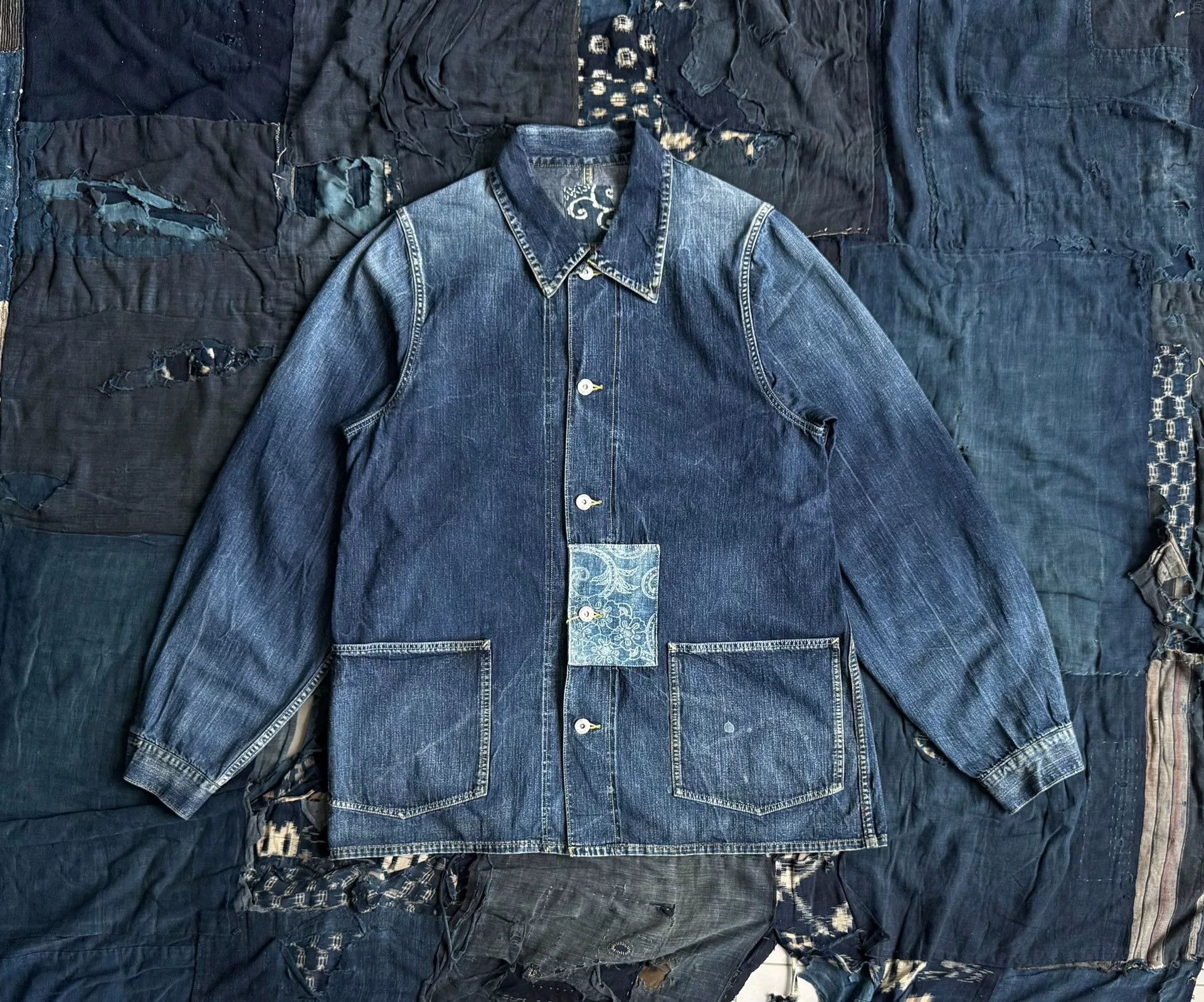 Visvim VISVIM 19SS Gang Coverall Dry Denim Size US S / EU 44-46 / 1 - 1 Thumbnail