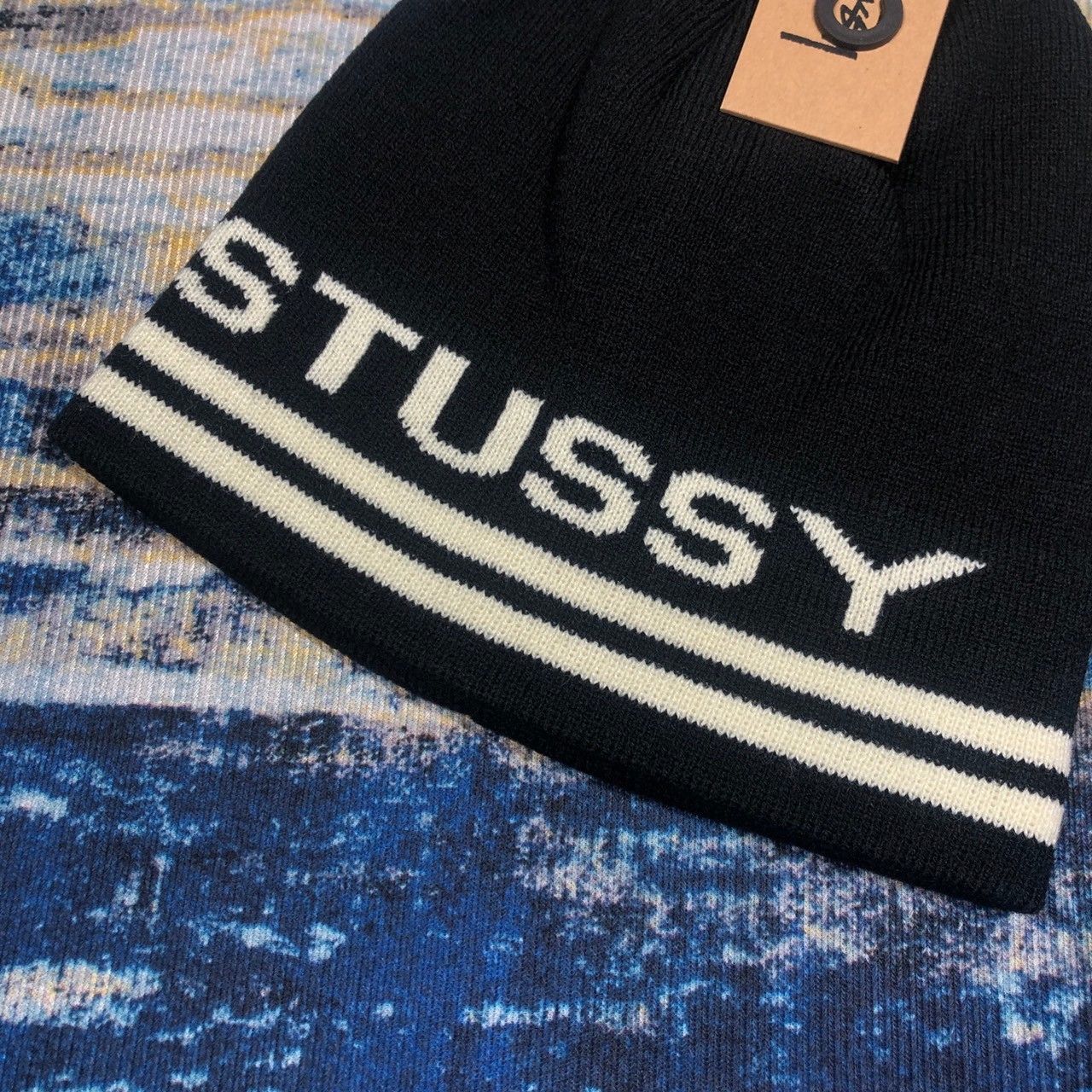 Stussy × Vintage Stussy Jacquard Stripe Skullcap Beanie Size ONE SIZE - 3 Thumbnail