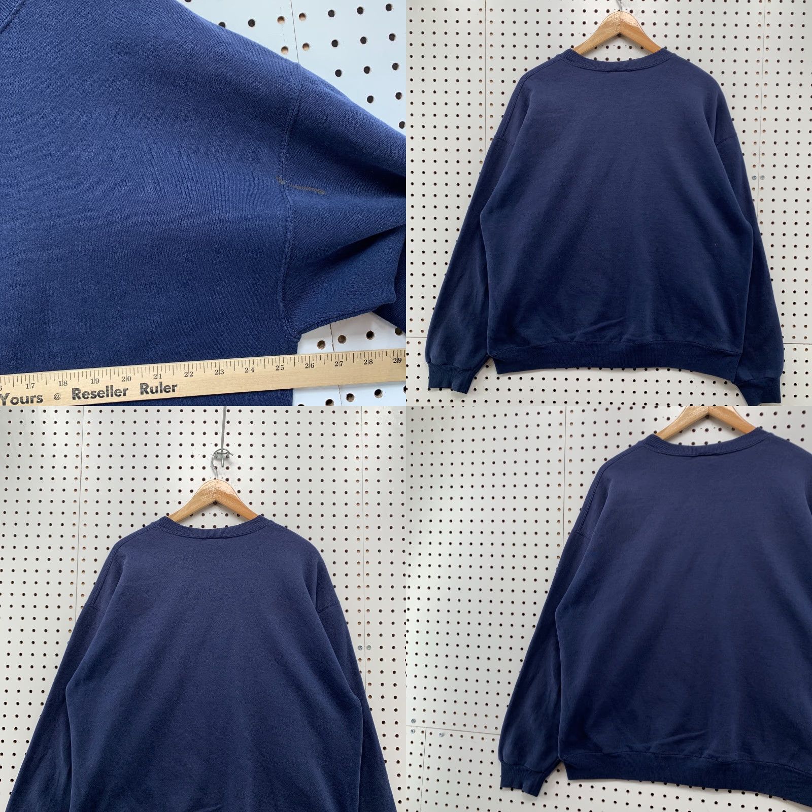 Russell Athletic VINTAGE Russell Athletic Sweatshirt Crewneck XL Men Blue 90s Distressed Paint Pullover Sweatshirt Size US XL / EU 56 / 4 - 10 Thumbnail