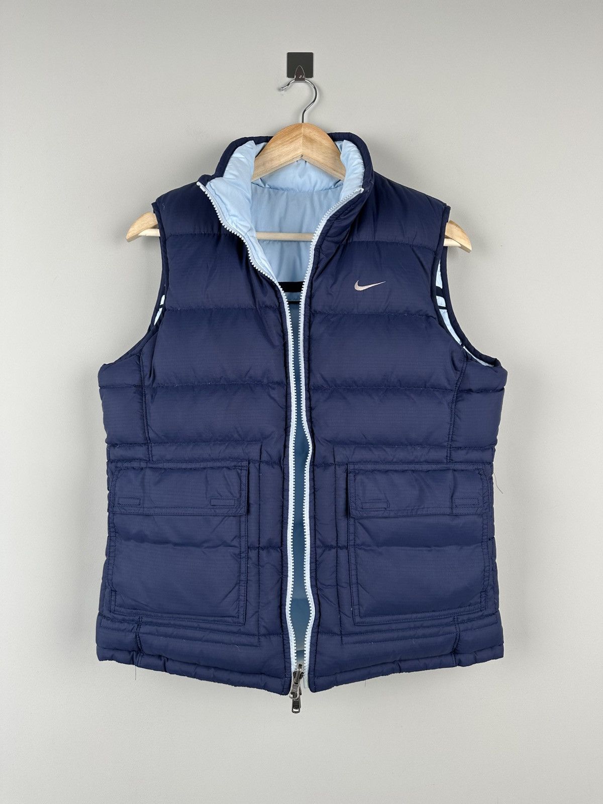 Nike Vintage Y2k Nike Puffer Gilet Womens Size L / US 10 / IT 46 - 9 Thumbnail