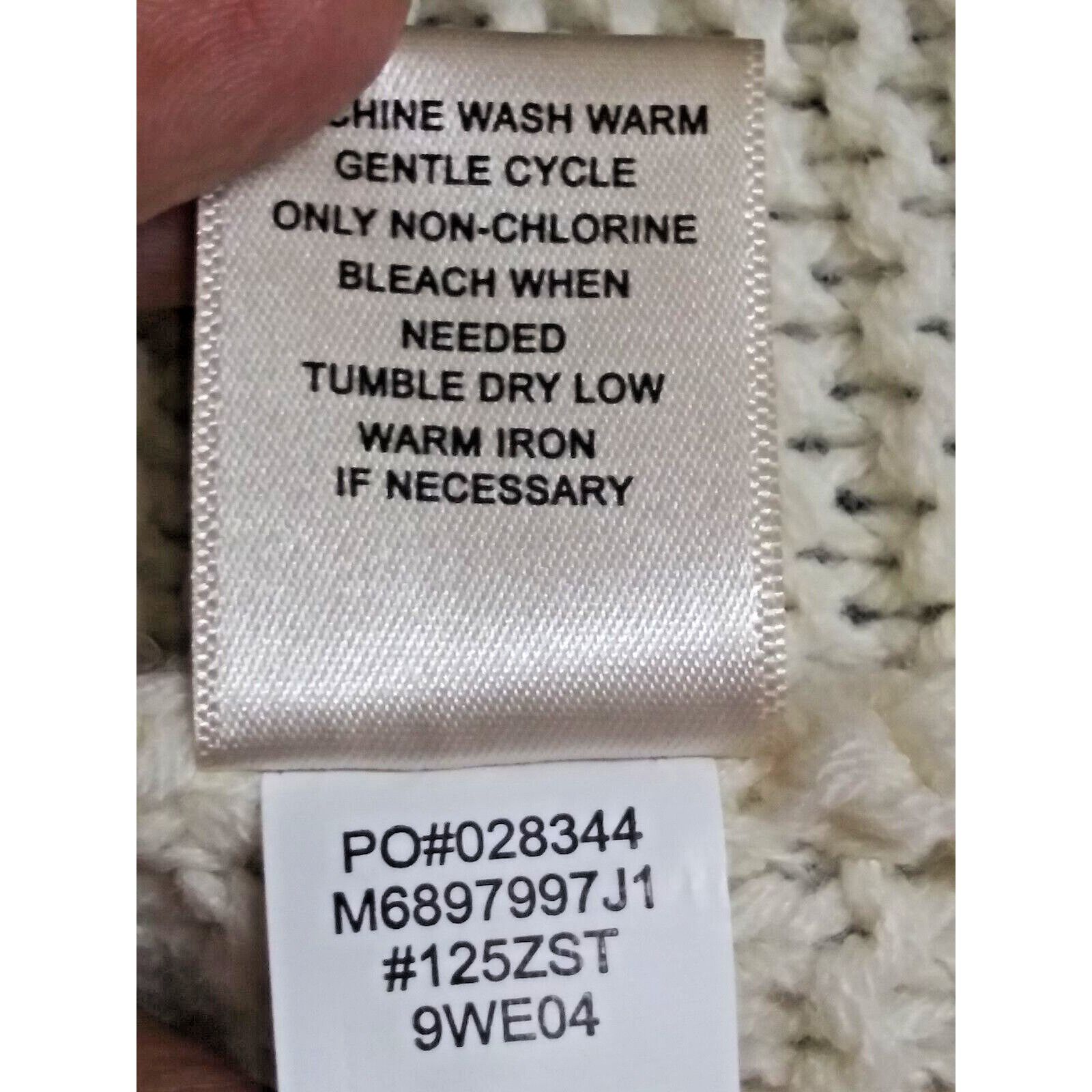 Designer JOHN PAUL RICHARD Sweater Cowl Neck Women's Large Ivory Size L / US 10 / IT 46 - 7 Thumbnail