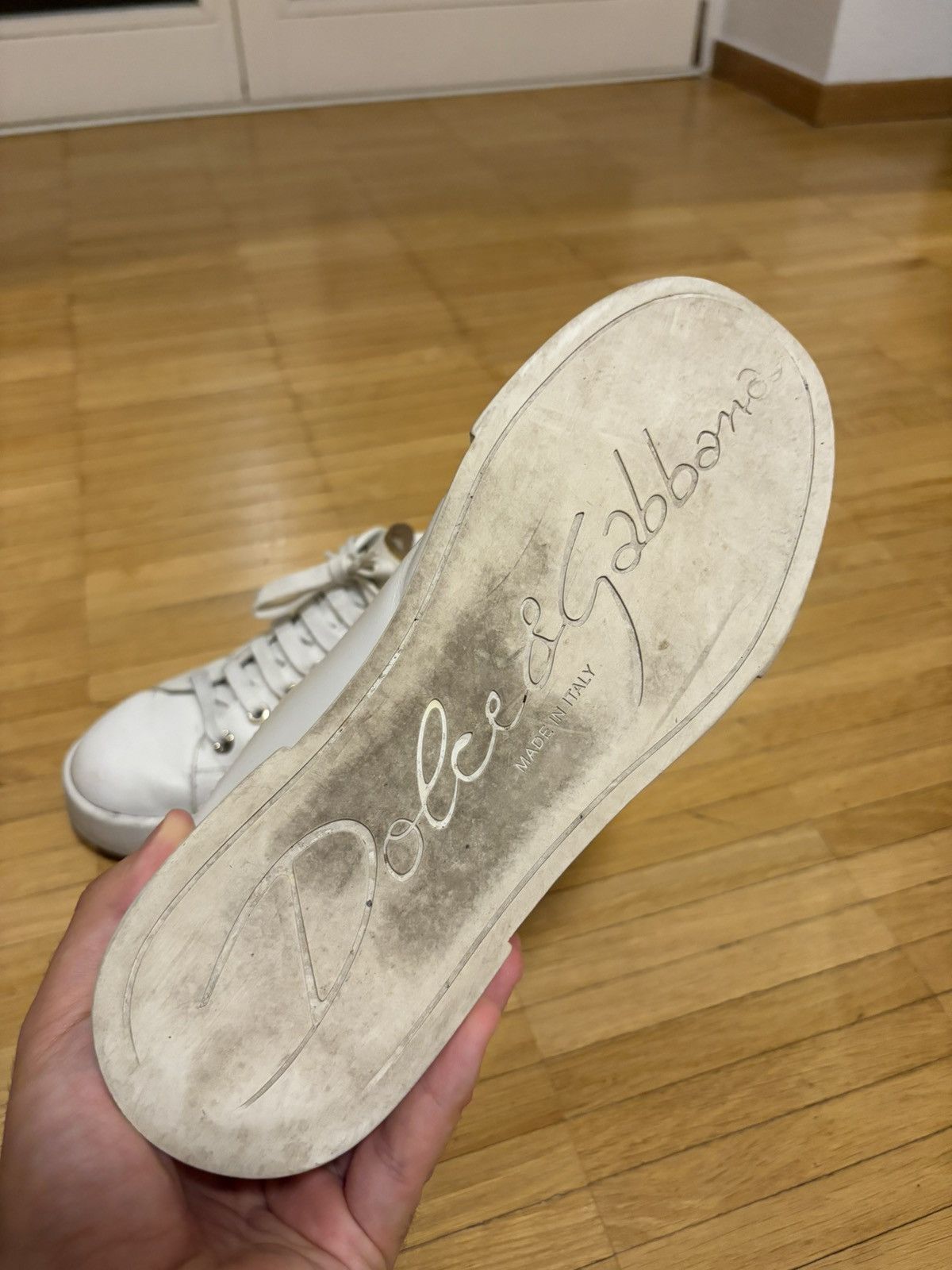 Dolce & Gabbana Dolce & Gabbana white gold Sneaker Size US 8 / IT 38 - 6 Thumbnail