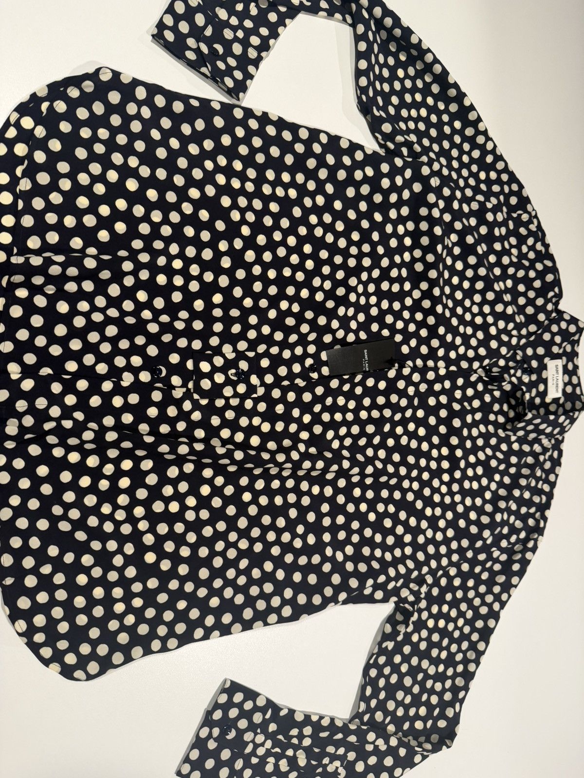 Saint Laurent Paris Saint laurent mens silk dots shirt. $1190 Size US L / EU 52-54 / 3 - 5 Thumbnail