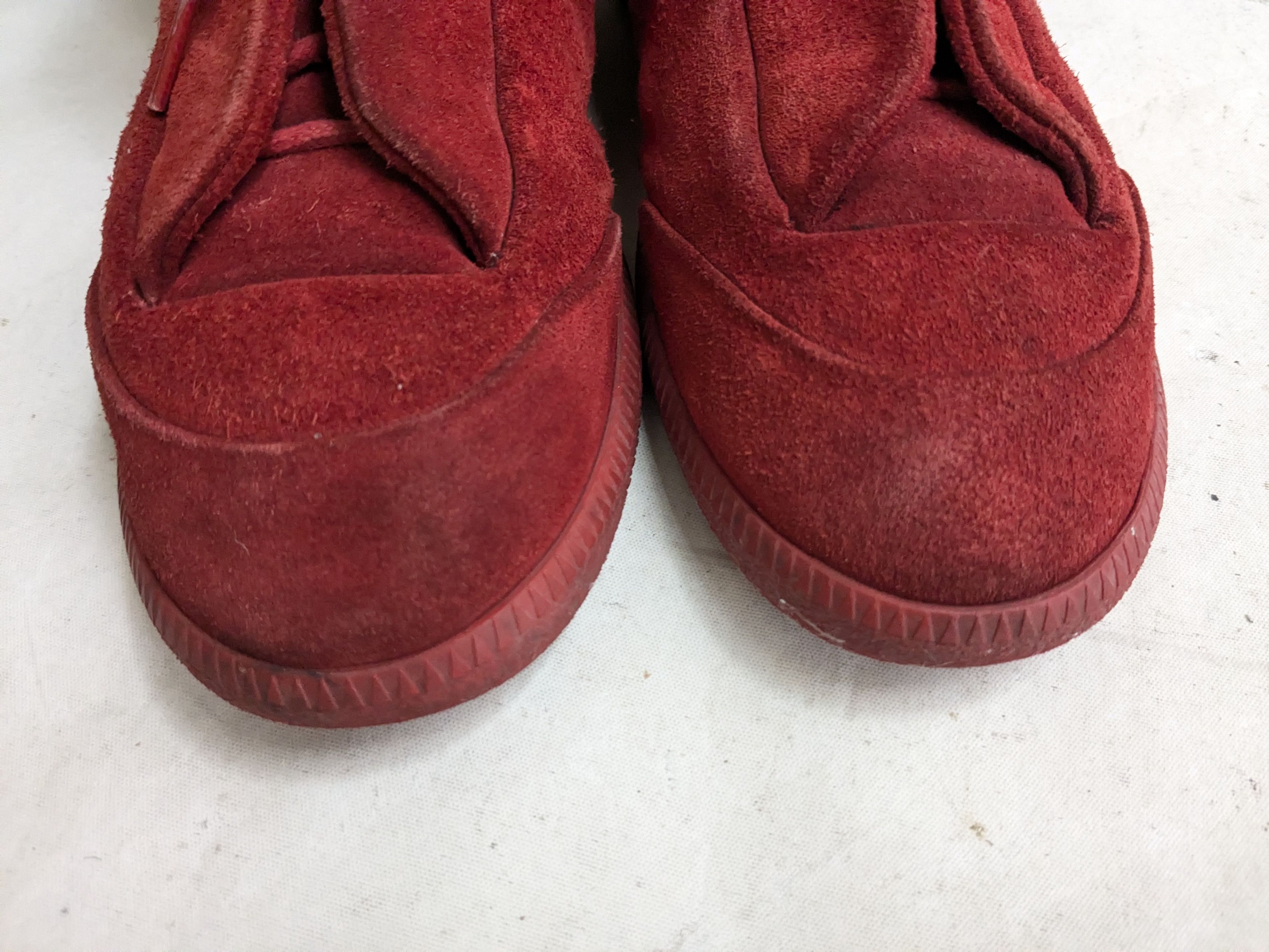 Maison Margiela Maison Margiela Future Red Black 7 40 High Tops Suede Size US 7 / EU 40 - 2 Thumbnail