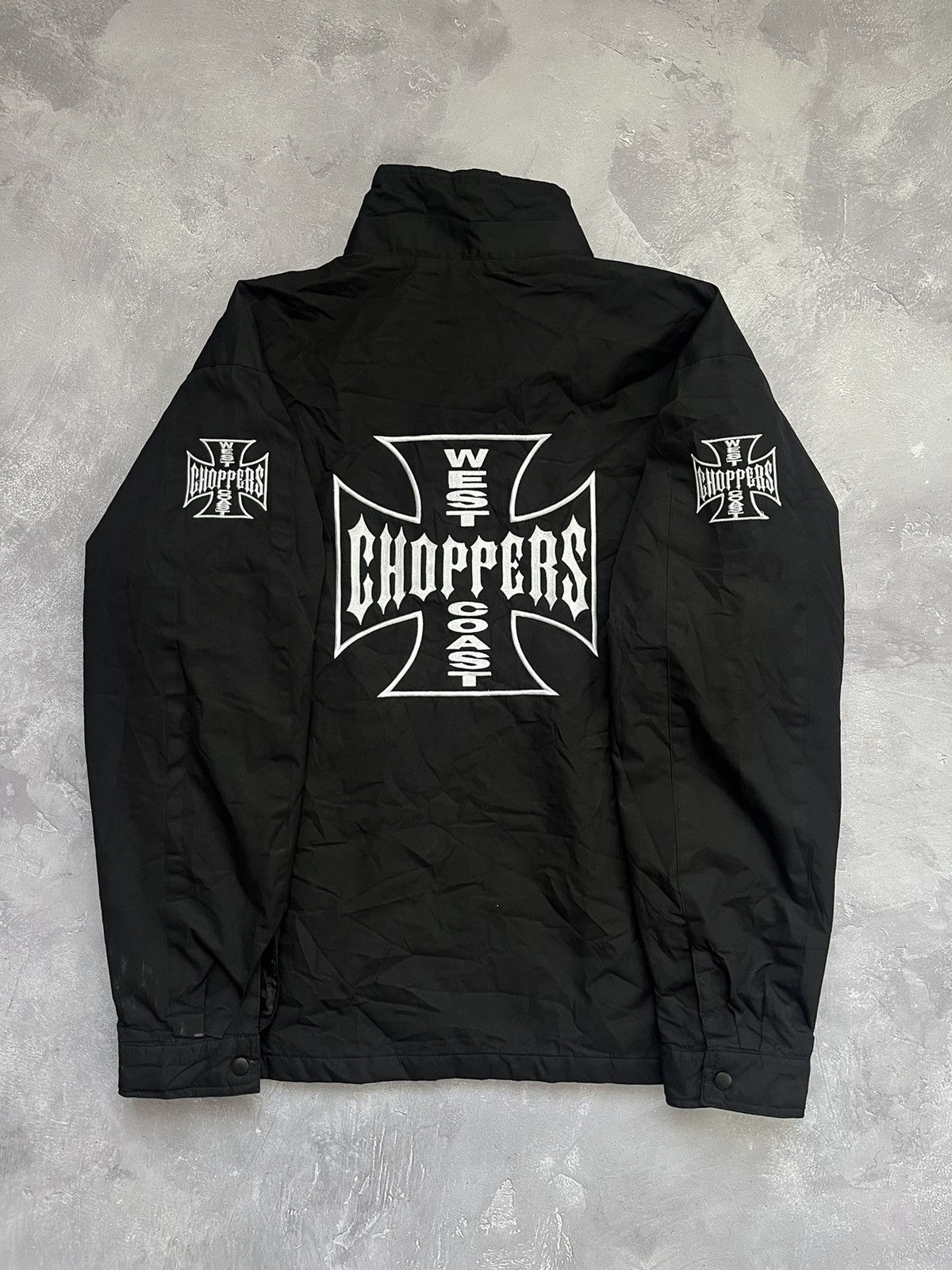 West Coast Choppers Vintage 90s West Coast Choppers Embroidered Big Logo Jacket Size US M / EU 48-50 / 2 - 1 Thumbnail