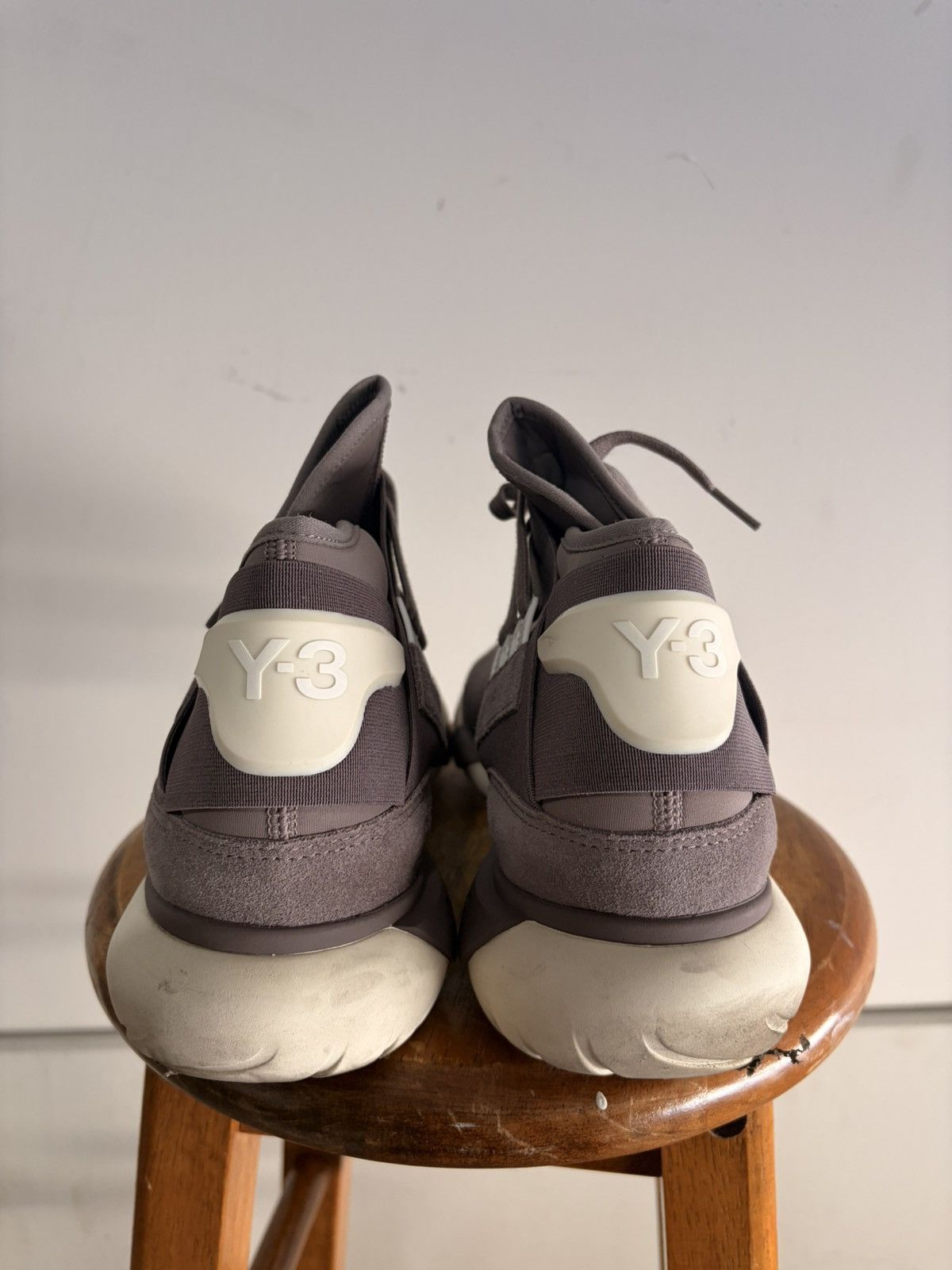 Yohji Yamamoto Y-3 Qasa High “Grey / Off-White” by Yohji Yamamoto Size US 9 / EU 42 - 2 Thumbnail