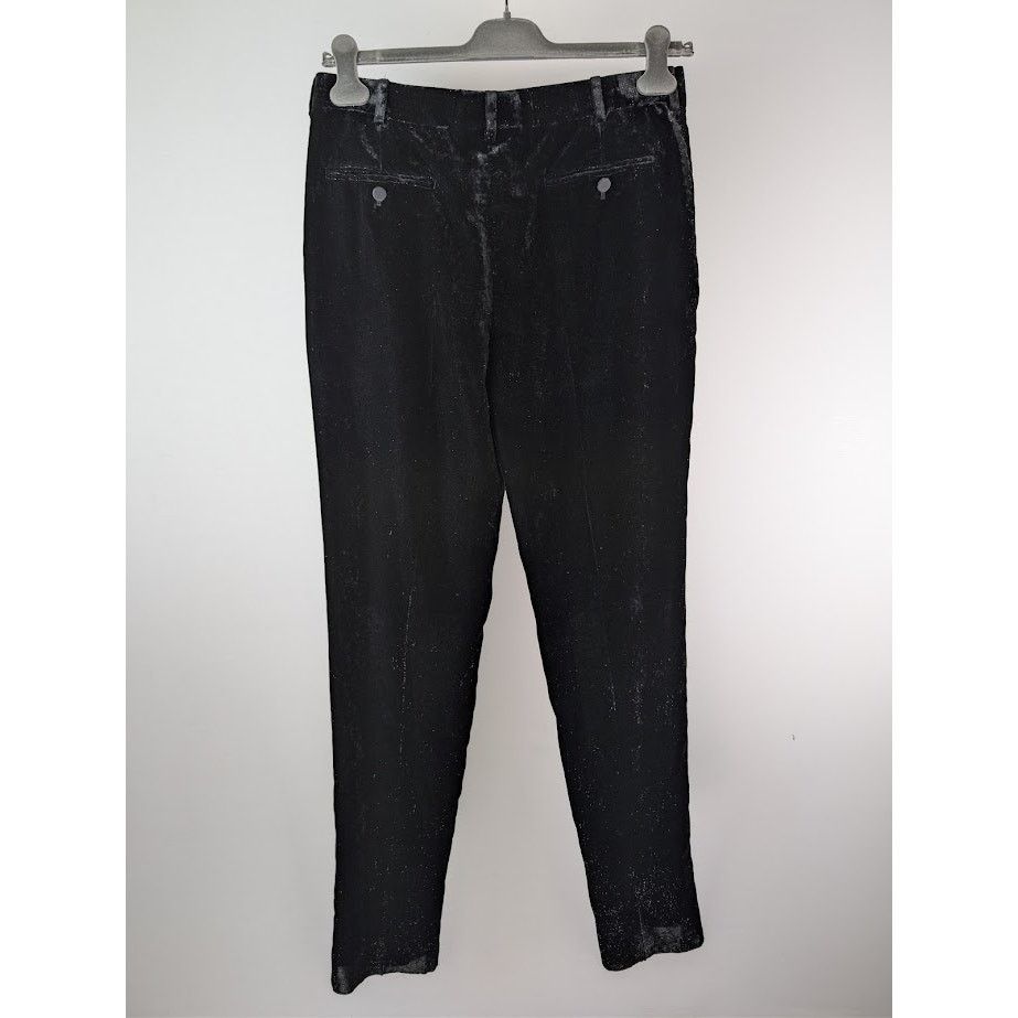 Saint Laurent Paris o1rshd1 Shimmering Velvet Pants in Black Size US 32 / EU 48 - 10 Thumbnail