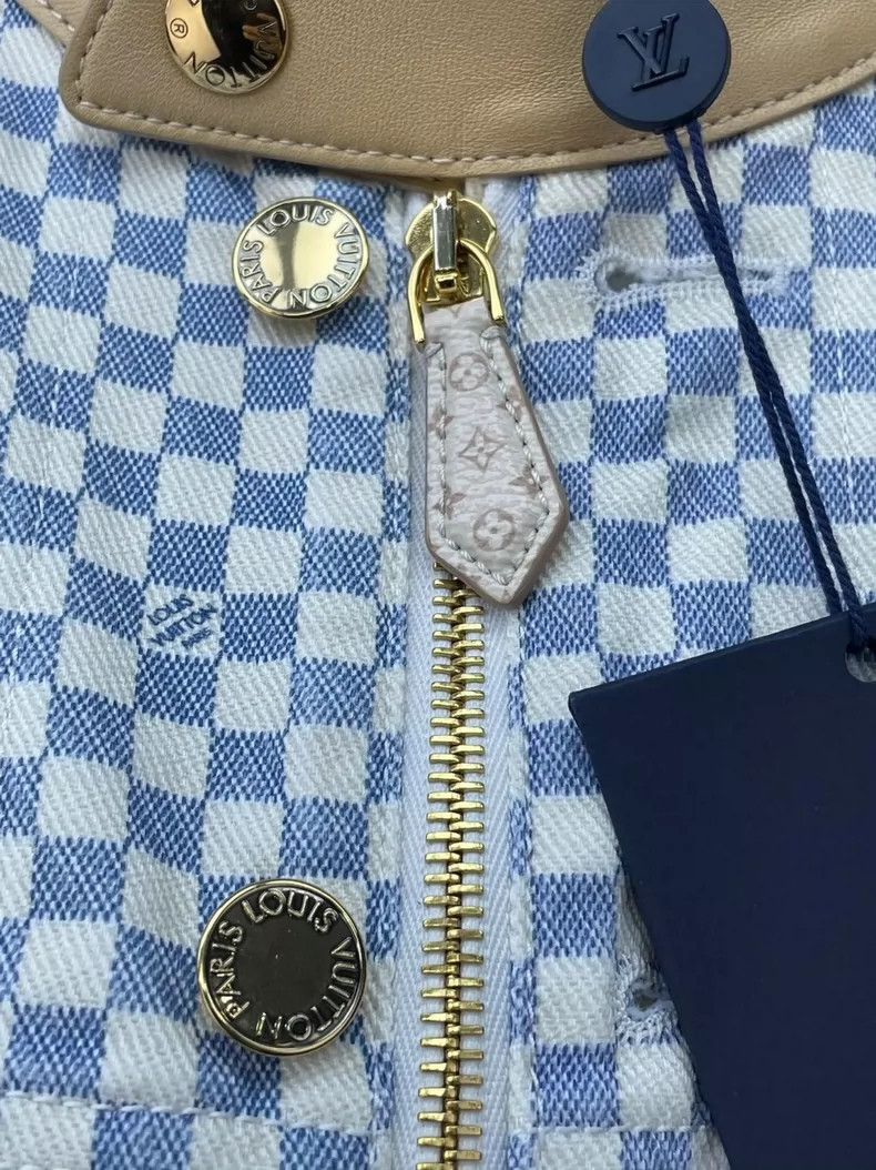 Louis Vuitton LOUIS VUITTON Classic checkerboard patchwork leather sleeve Size XS / US 0-2 / IT 36-38 - 5 Thumbnail