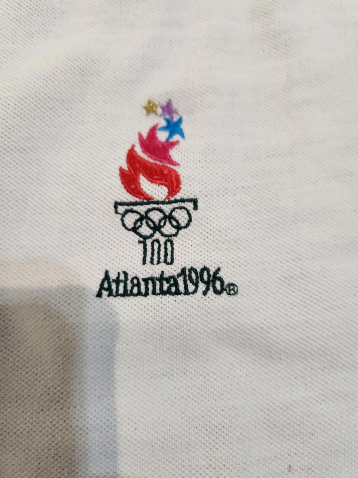 Designer VTG 90s Atlanta Olympic Games Mens L Polo Shirt Colorblock Size US L / EU 52-54 / 3 - 2 Thumbnail