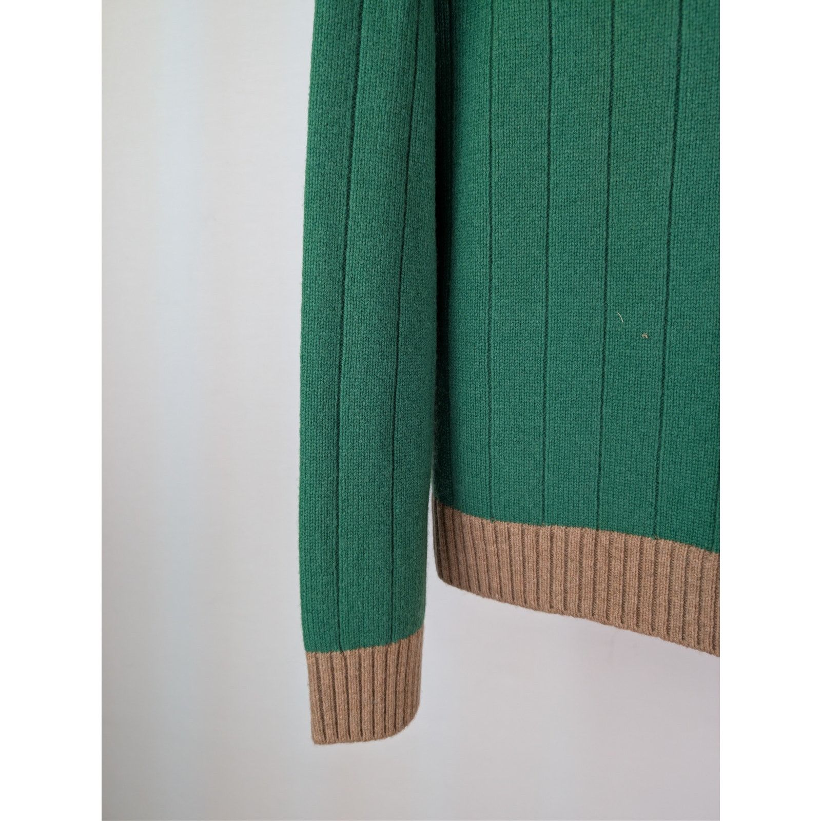 Gucci o1rshd1 Wool Long Sleeve Cardigan Sweater in Yard/Multicolor Size US L / EU 52-54 / 3 - 10 Thumbnail