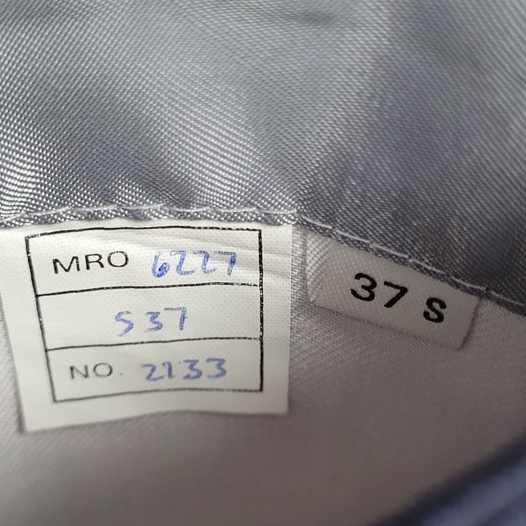 Vintage Mapelli De Milano Navy 100% Wool Blazer Two-Button Notch Size 37S Size 36R - 5 Thumbnail