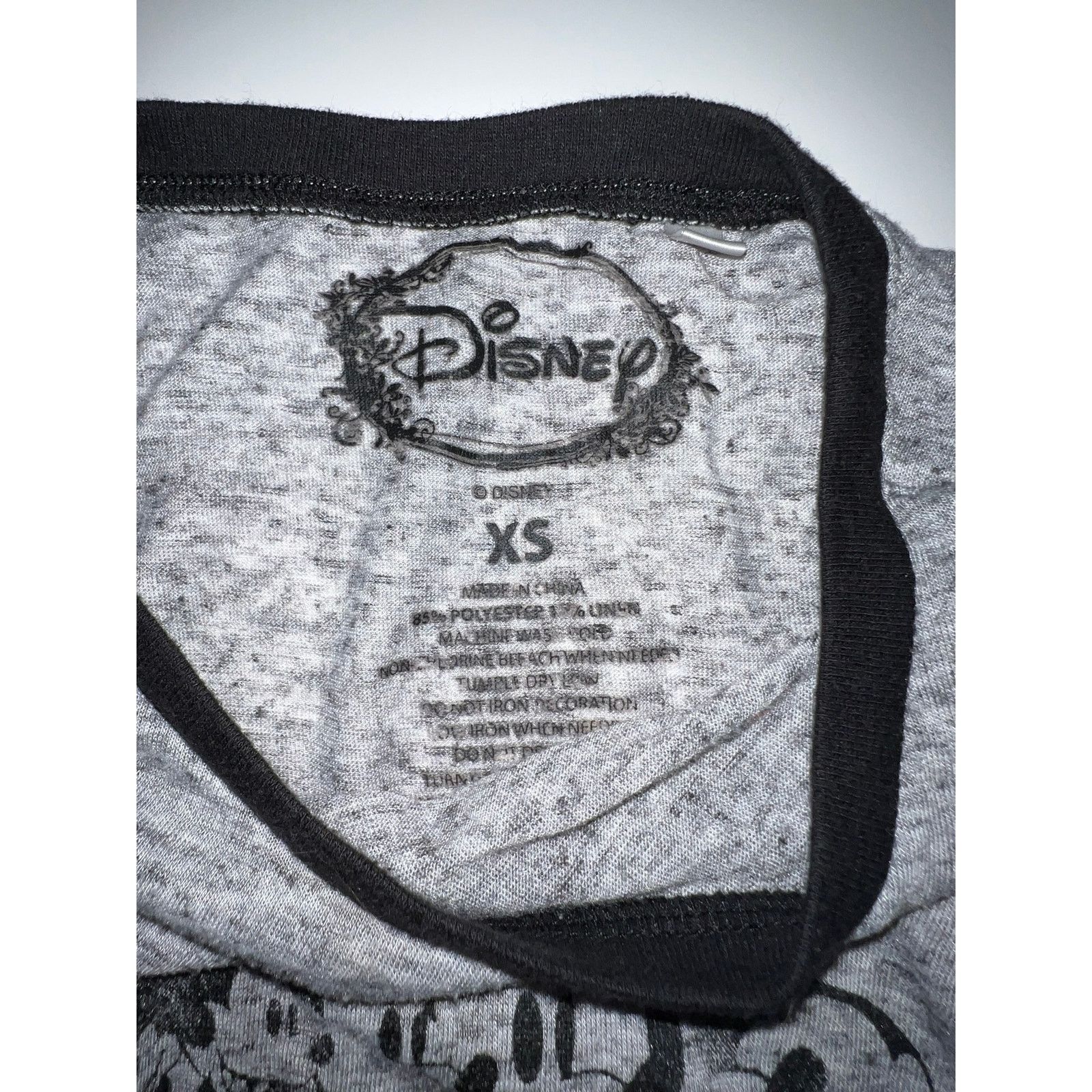 Disney Kids Mickey Mouse Disney Mirrored Ringer T-Shirt Size XS / US 0-2 / IT 36-38 - 3 Thumbnail