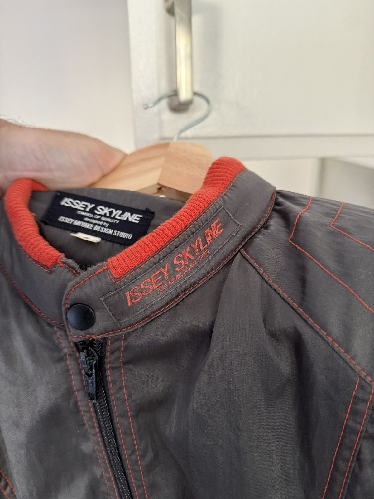 Issey Miyake 80s Issey Miyake Skyline Nylon Bomber Size US S / EU 44-46 / 1 - 4 Thumbnail