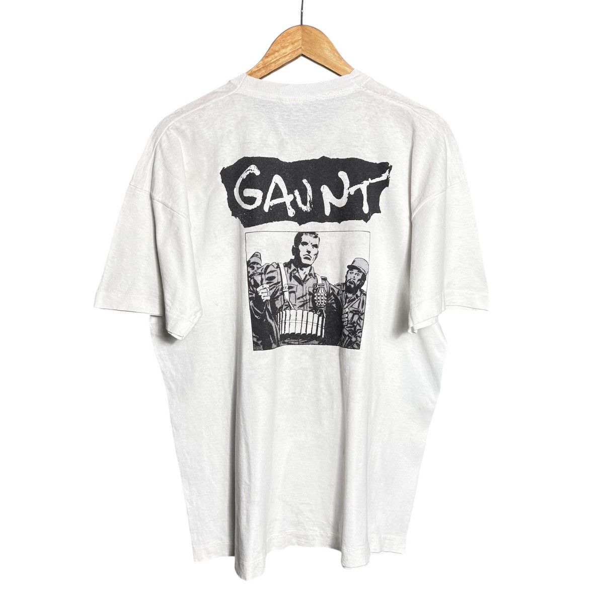 Band Tees Vintage 90s Gaunt Punk Band Tee Size US XL / EU 56 / 4 - 2 Thumbnail