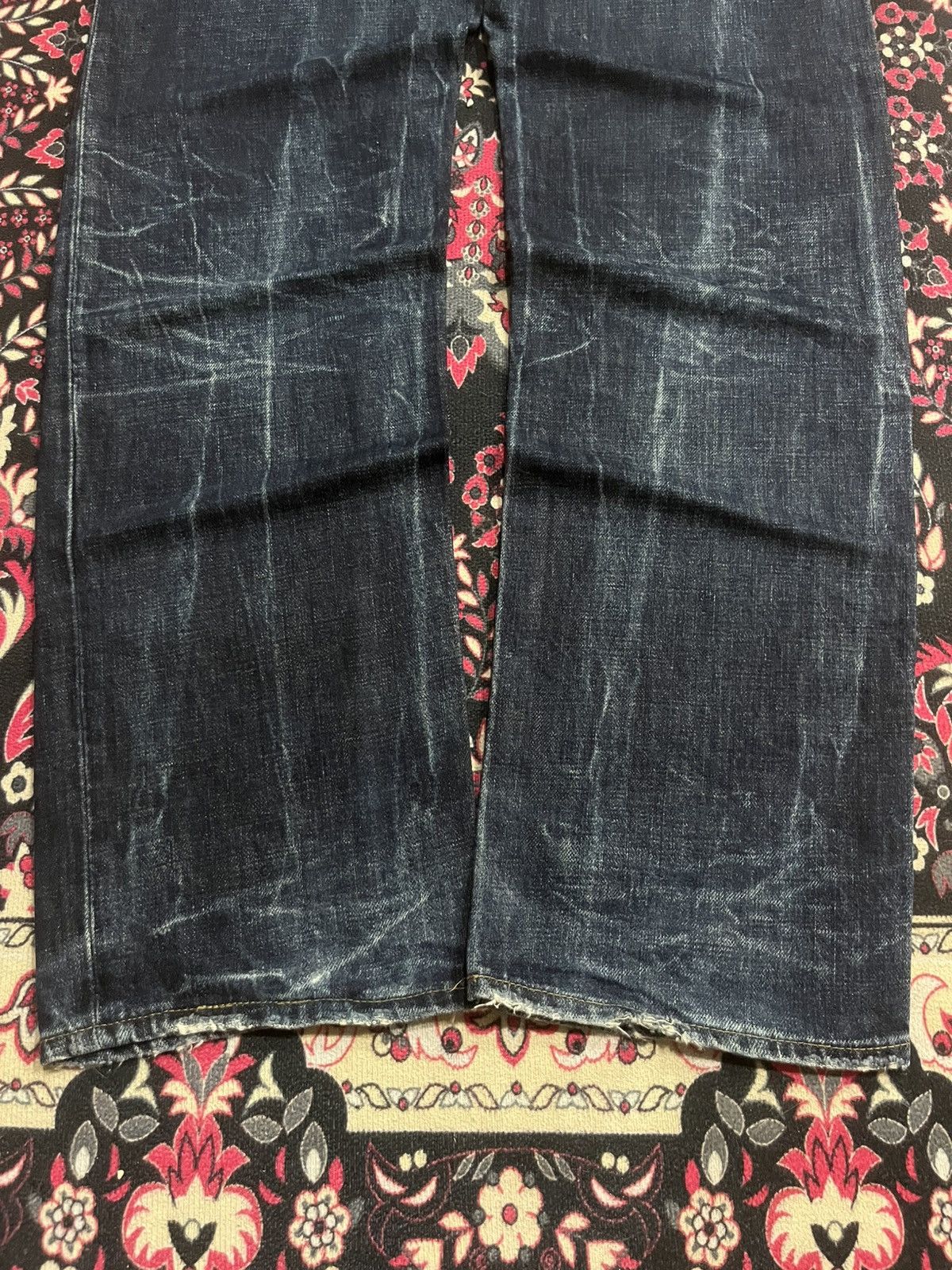 G-Star Vintage Japanese Brand G Star Dark Blue Way Whisker Jeans Size US 32 / EU 48 - 13 Thumbnail