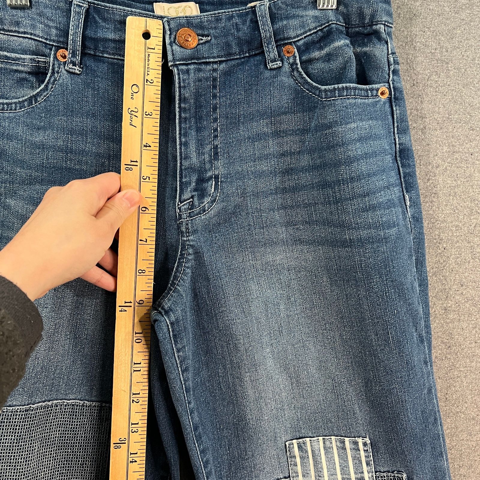 Other Logo Lavish Jeans Womens 4 Blue Dark Wash Patchwork Size 27" / US 4 / IT 40 - 11 Thumbnail