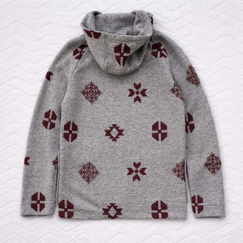Japanese Brand Nary Hoodie Jacket Japan Brand Pattern Grey Fleece Zip Up Size US L / EU 52-54 / 3 - 2 Thumbnail