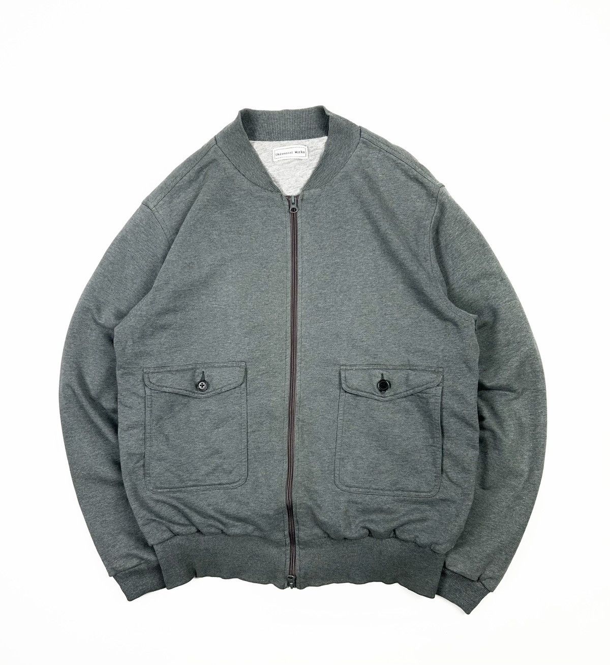 Universal Works Rare Universal Works Double Zip Bomber Sweatshirt Size US L / EU 52-54 / 3 - 1 Thumbnail