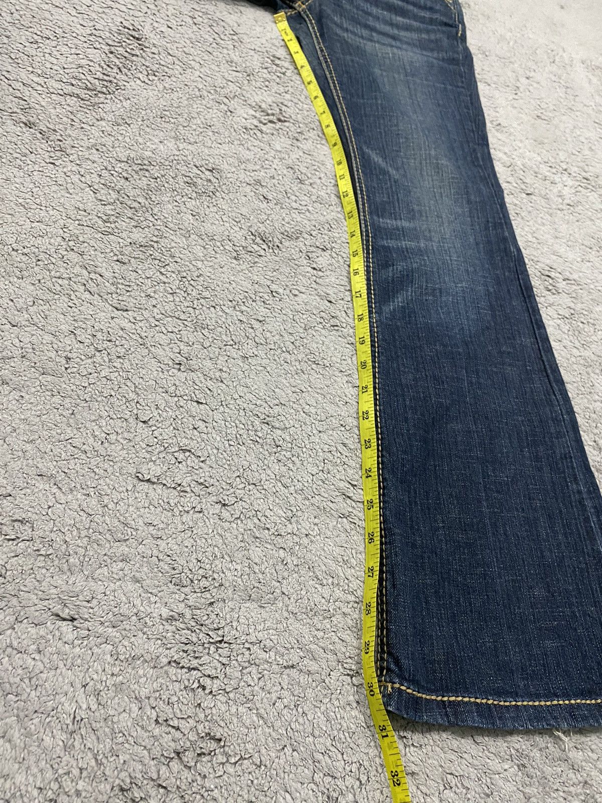 Masaki Matsushima Masaki Matsushima Flare Low Rise Stone Wash Designer Jeans Size US 30 / EU 46 - 15 Thumbnail