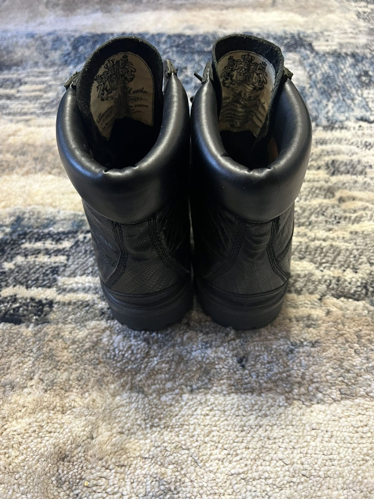Pelle Pelle Pelle Pelle Black Snakeskin Leather Boots Size US 13 / EU 46 - 5 Thumbnail