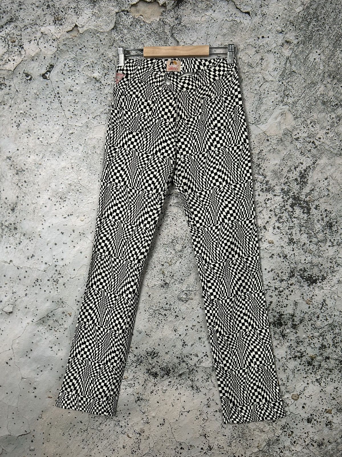 Fiorucci Vintage Fiorucci Made in Italy Viscose Avantgarde Pants 90s Size US 28 / EU 44 - 1 Thumbnail