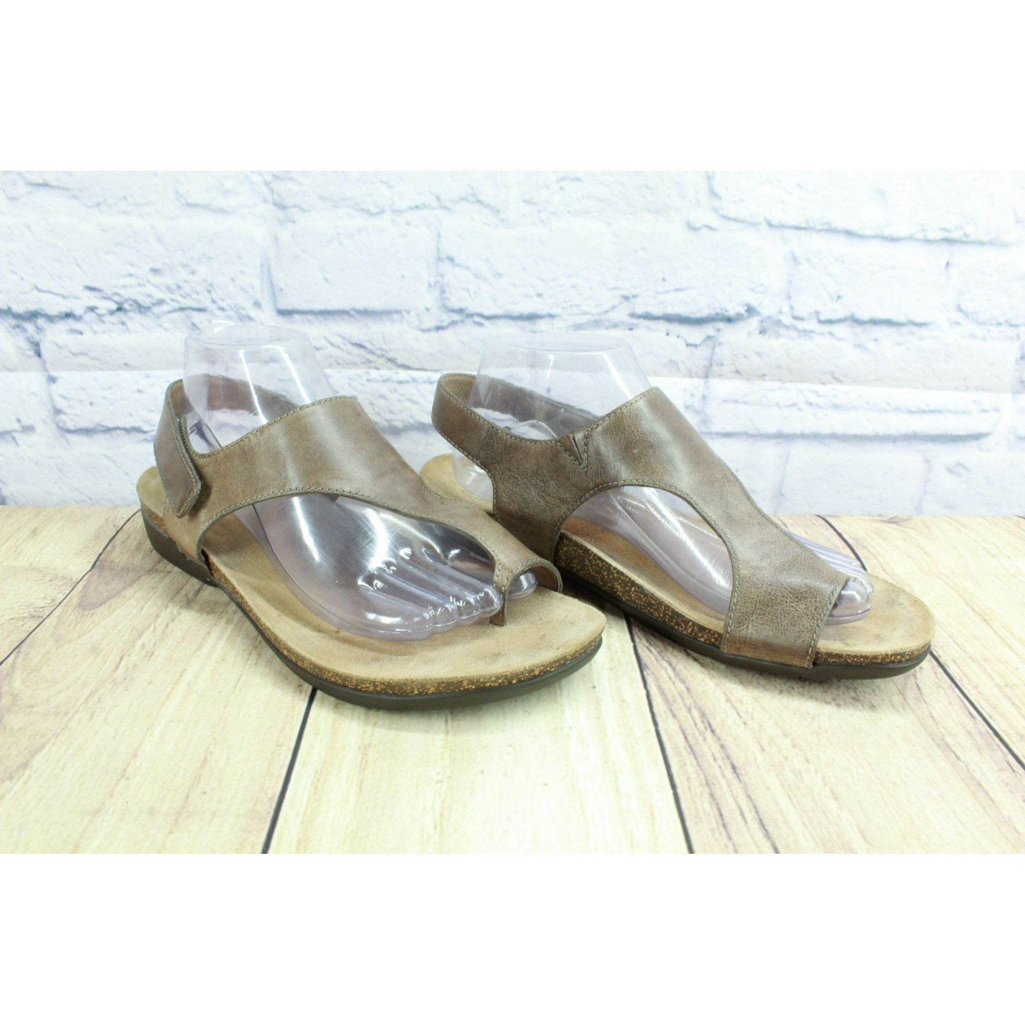 Dansko × Leather Dansko Reece Women's Waxy Leather Slingback Sandals Size US 9 / IT 39 - 4 Thumbnail