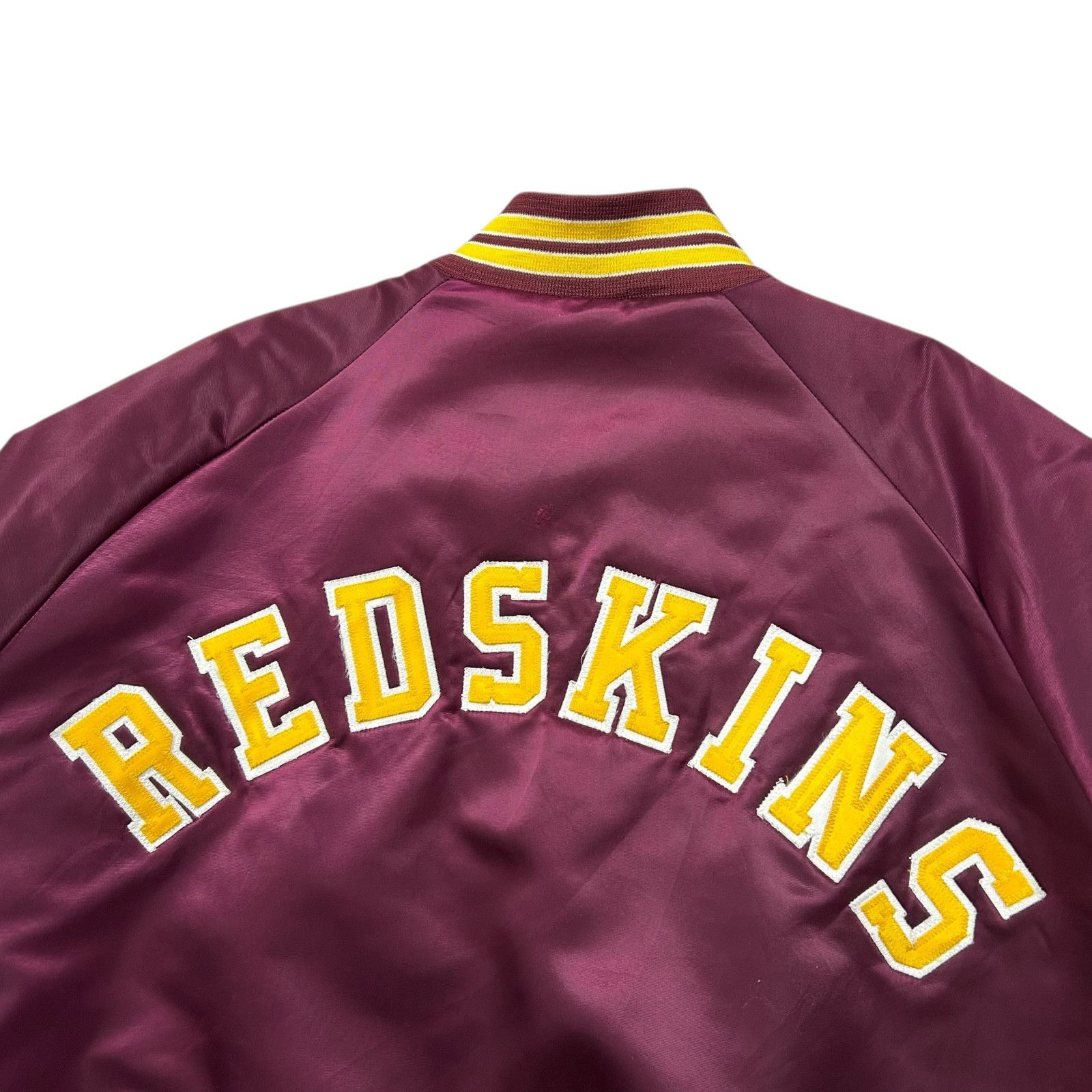 NFL 90s WASHINGTON REDSKINS CHALK LINE SATIN JACKET SPELL OUT Size US XXL / EU 58 / 5 - 3 Thumbnail