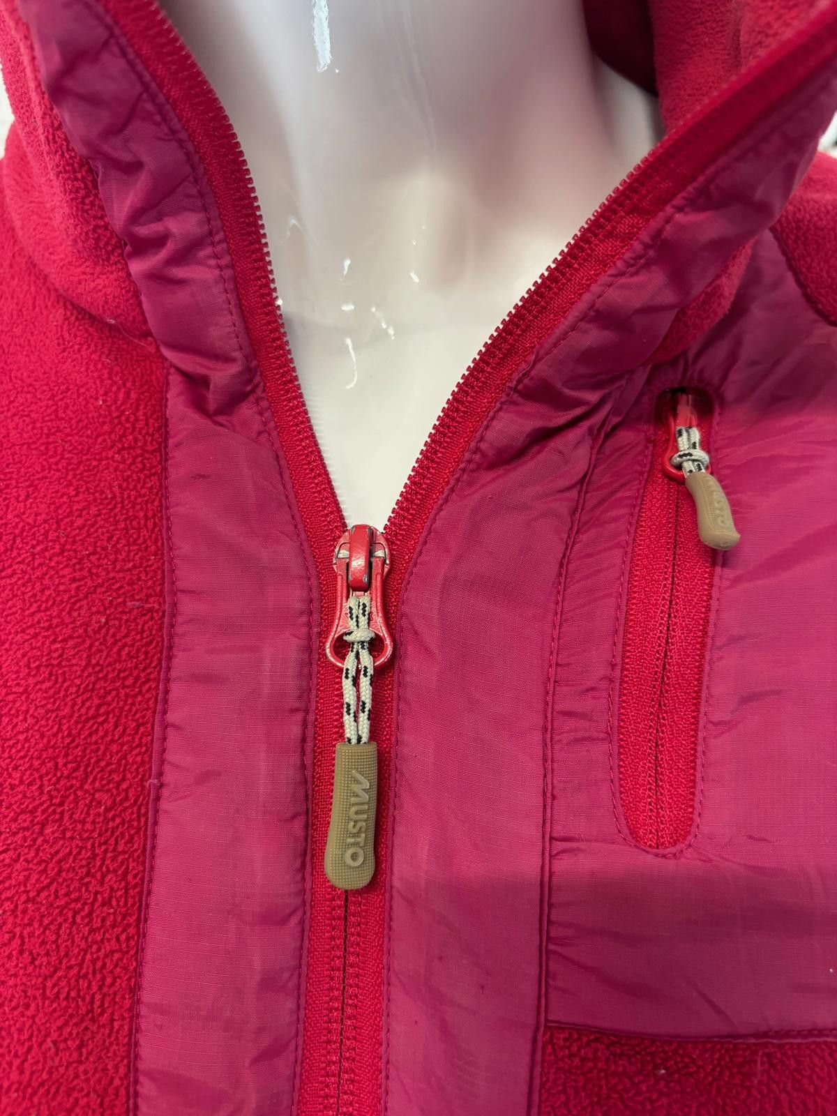 Musto Musto Red Zip Up Fleece Jacket Womens Size 10 Size M / US 6-8 / IT 42-44 - 3 Thumbnail