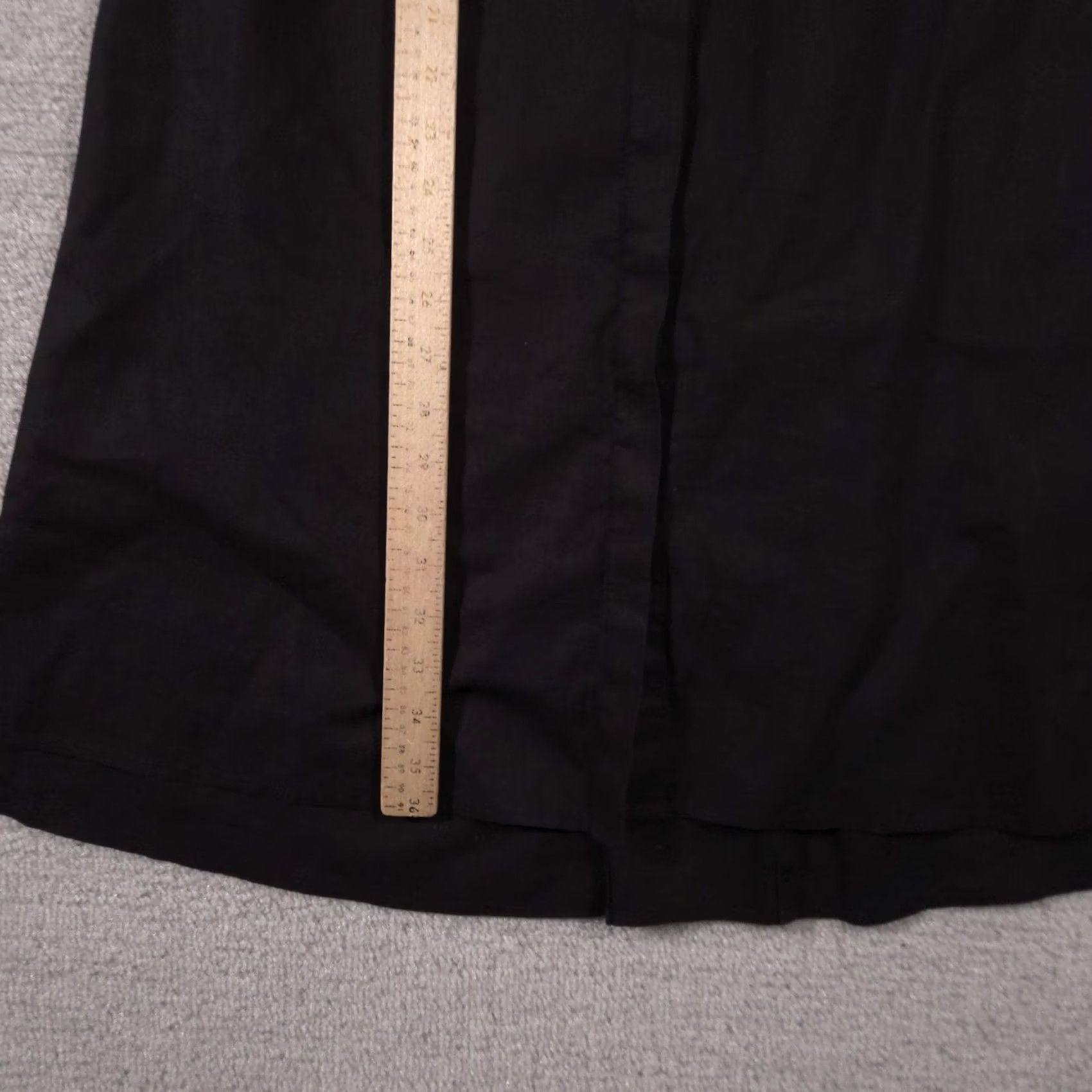 Anne Klein Anne Klein Dress Womens Small Black Linen Blend Sleeveless Button Front Midi Size S / US 4 / IT 40 - 6 Thumbnail