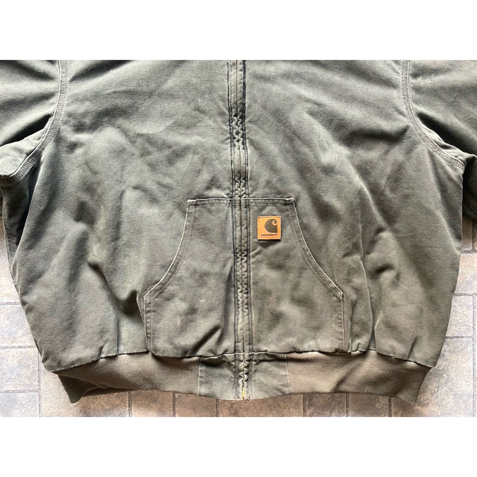 Carhartt VINTAGE Carhartt J68 MOS Jacket Coat Men’s 4XL Regular Green Hooded Flaws Wear Size US XXL / EU 58 / 5 - 3 Thumbnail