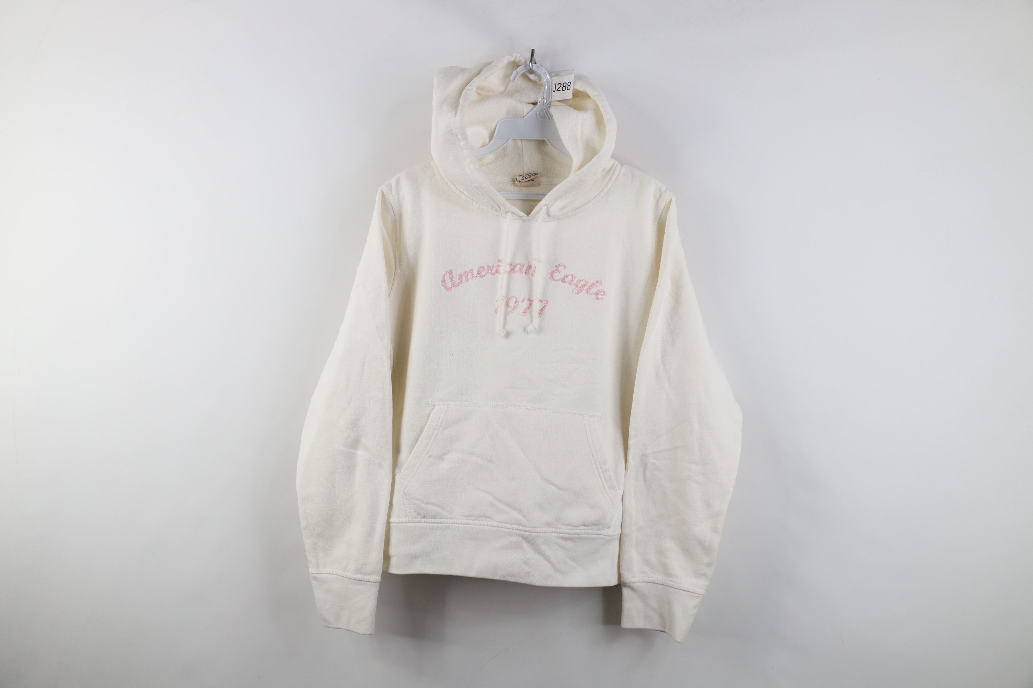 American Eagle Outfitters Vintage 90s Y2K American Eagle Chainstitch Hoodie White Size XL / US 12-14 / IT 48-50 - 1 Thumbnail