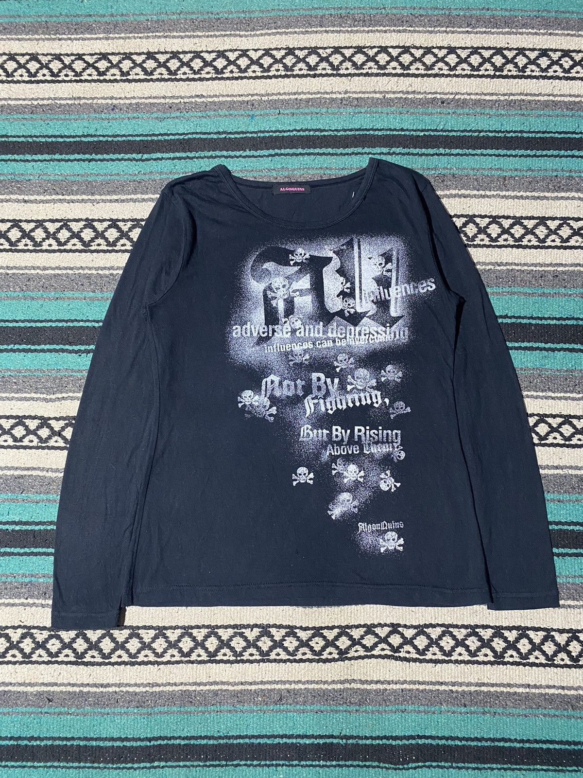 2000s Algonquins - Poem Black Longsleeve