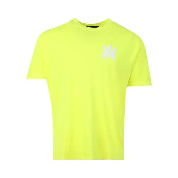 Amiri o1mle0426 MA Logo Tee Shirt in Lime Green Size US S / EU 44-46 / 1 - 1 Preview