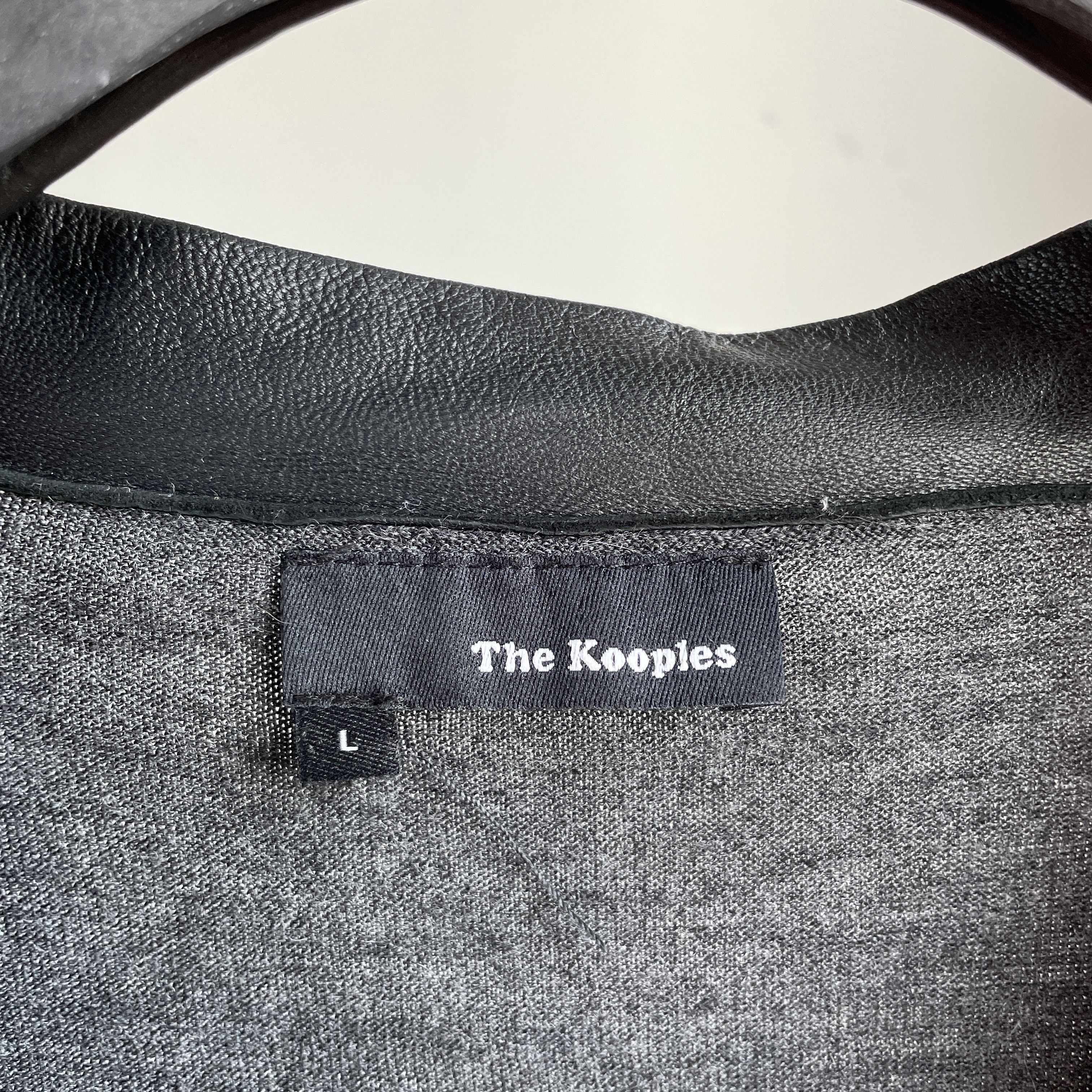 The Kooples The Kooples Merino Wool Leather Details Cardigan Size L Size US L / EU 52-54 / 3 - 11 Thumbnail