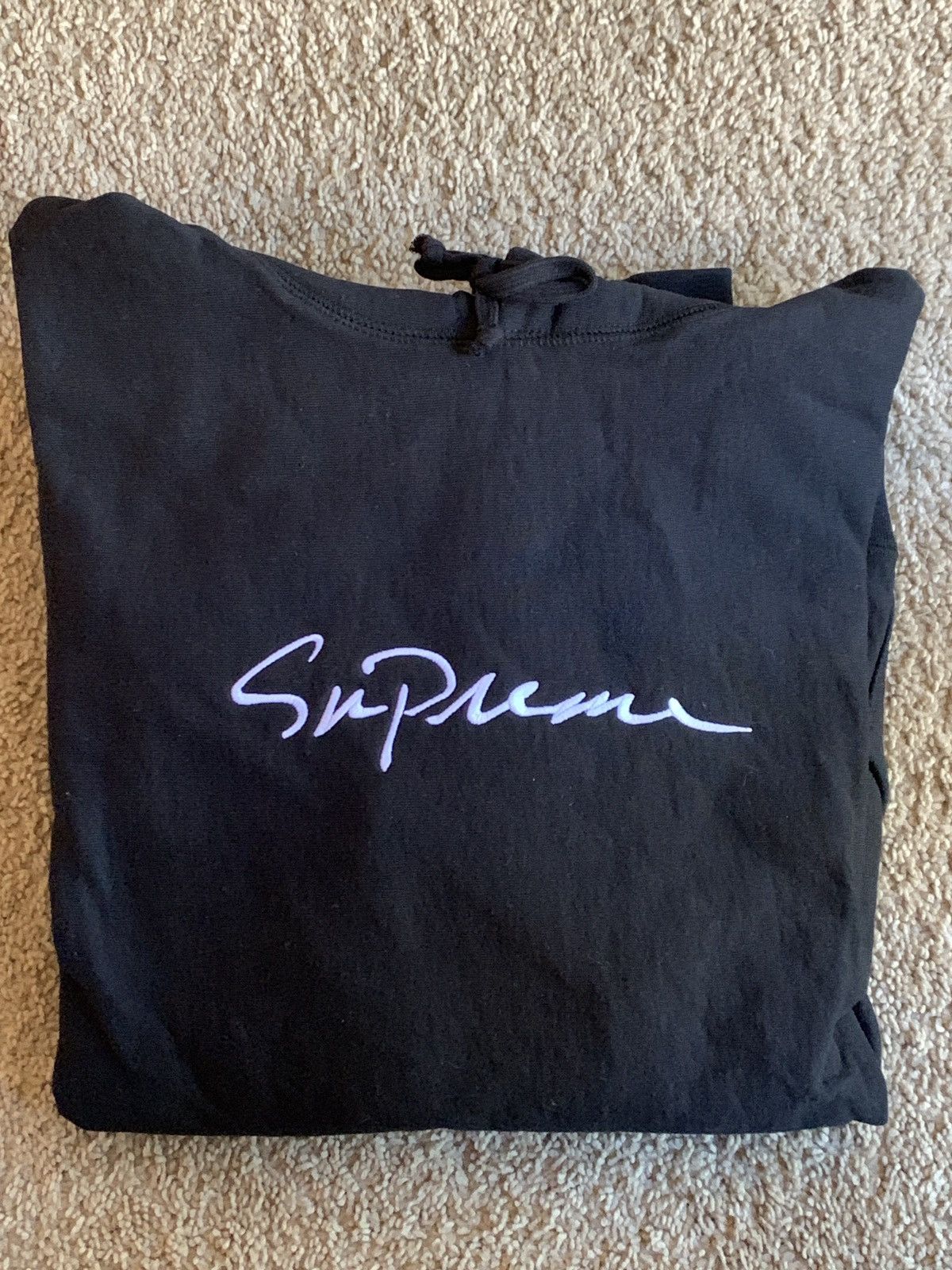 Supreme Supreme Classic Script Logo Hoodie Size US XL / EU 56 / 4 - 2 Thumbnail