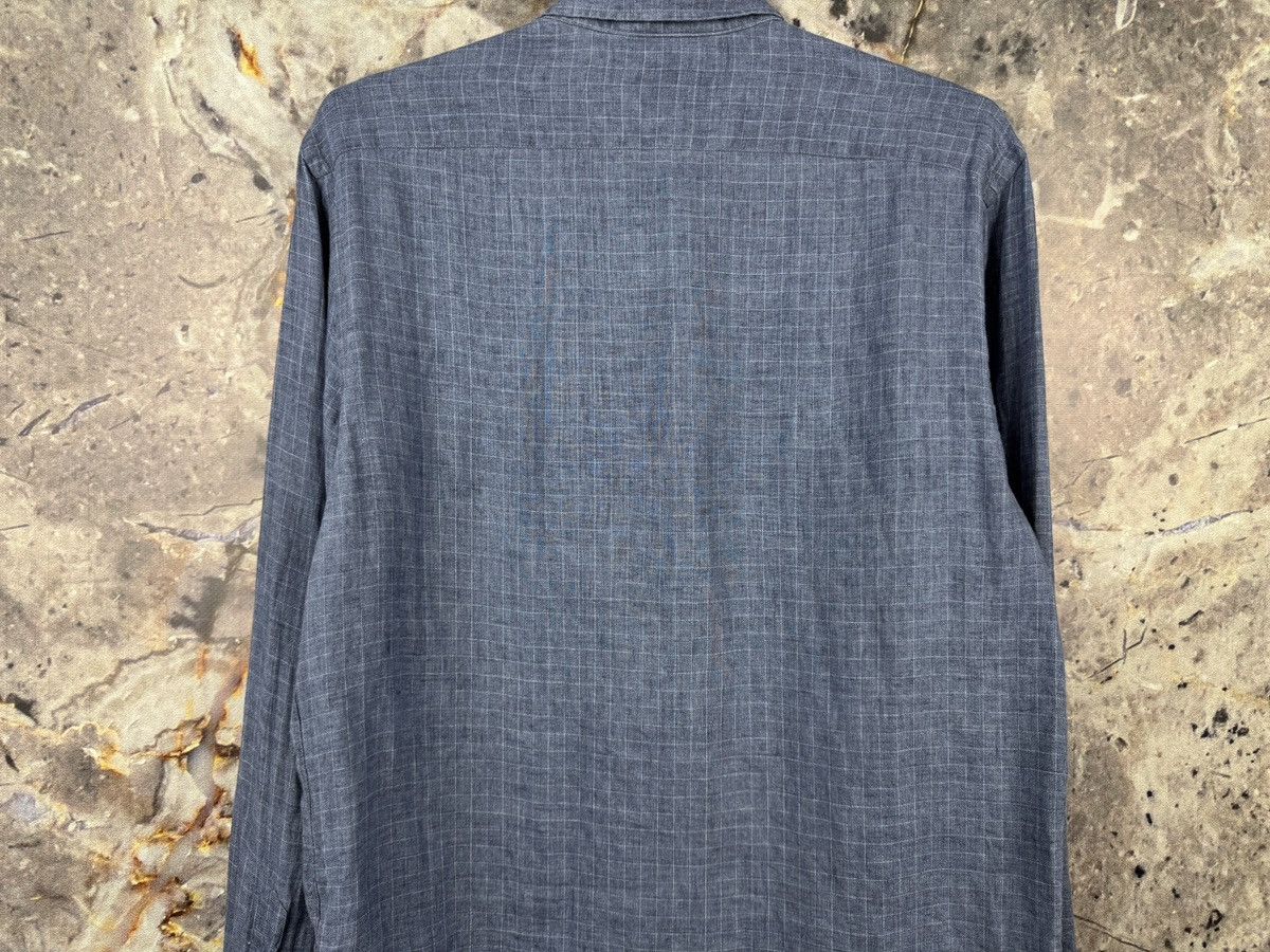 Pal Zileri Pal Zileri Linen Button Up Shirt Men’s Blue Long Sleeve Size US M / EU 48-50 / 2 - 12 Thumbnail