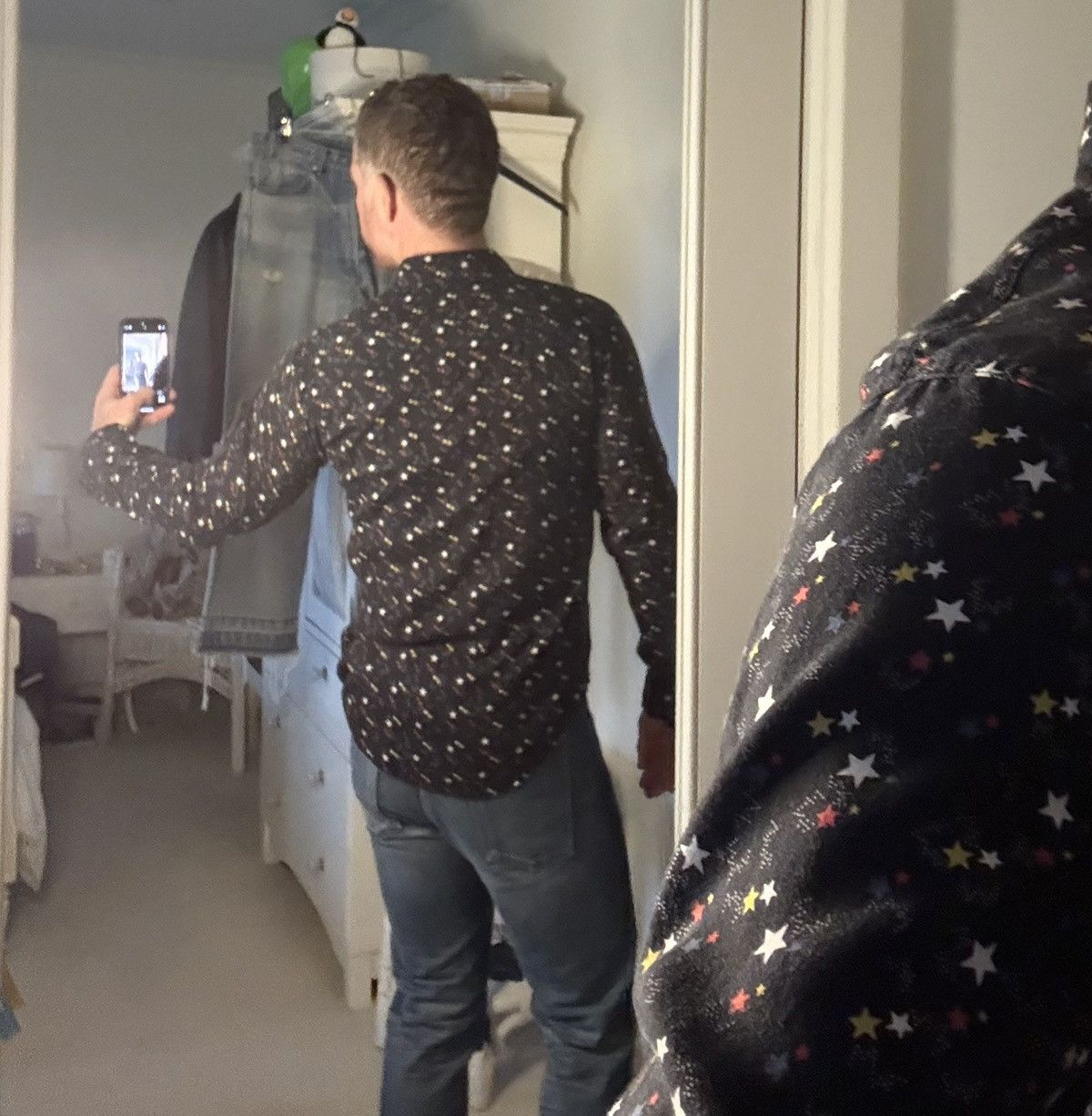 Saint Laurent Paris Saint Laurent star print western black shirt Size US M / EU 48-50 / 2 - 9 Thumbnail