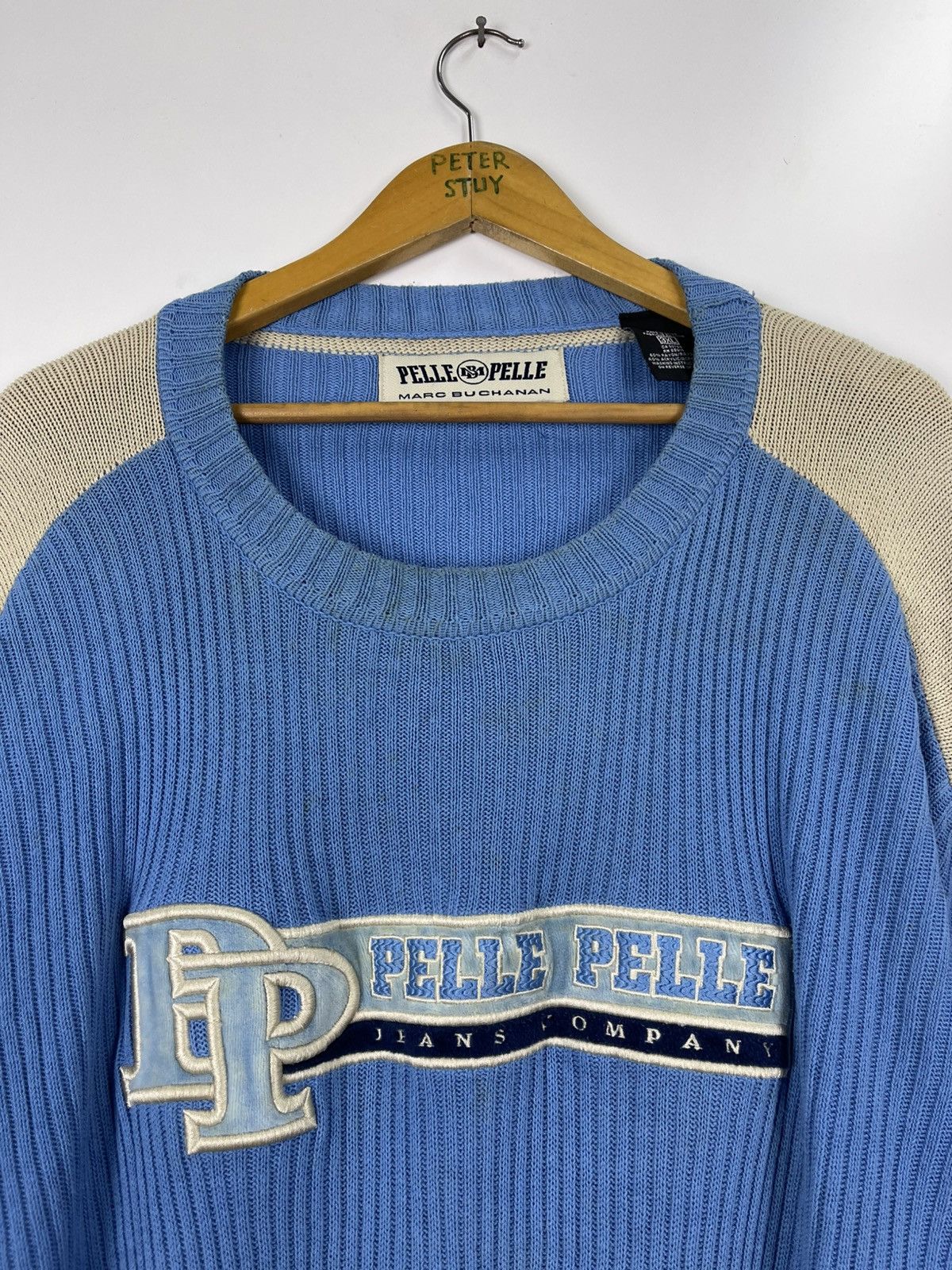 Marc Buchanan × Pelle Pelle × Vintage Pelle Pelle Marc Buchanan knit Sweater Size US XXL / EU 58 / 5 - 7 Thumbnail