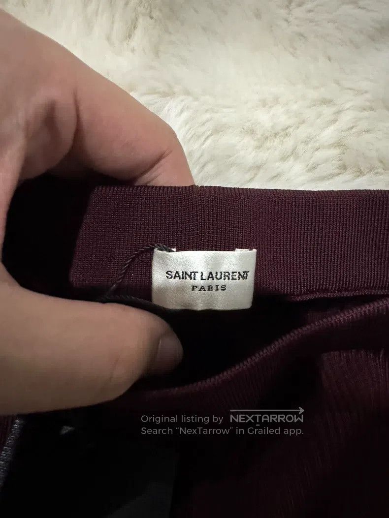 Saint Laurent Paris Saint Laurent Paris size XS Women's Gold Label Burgundy Sh Size 23" - 3 Thumbnail